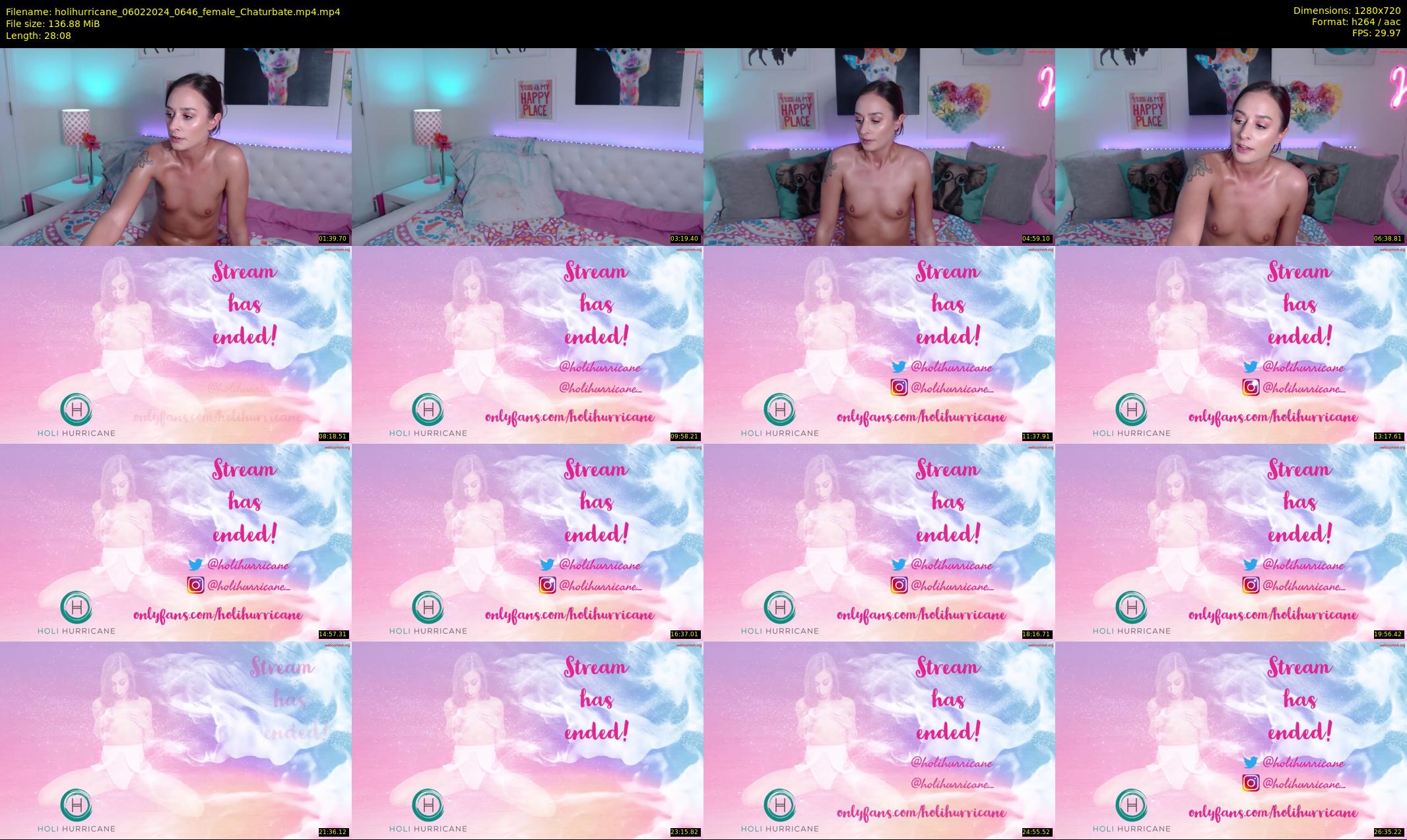 holihurricane — 29 minute Chaturbate female cam show recording, 720p, Feb 6, 2024