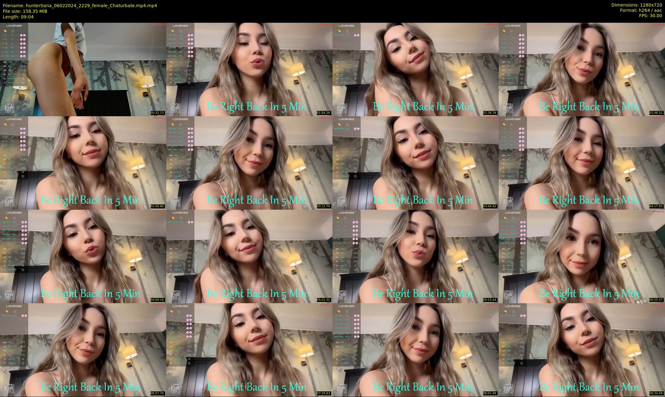 huntertiana — 10 minute Chaturbate female cam show recording, 720p, Feb 6, 2024
