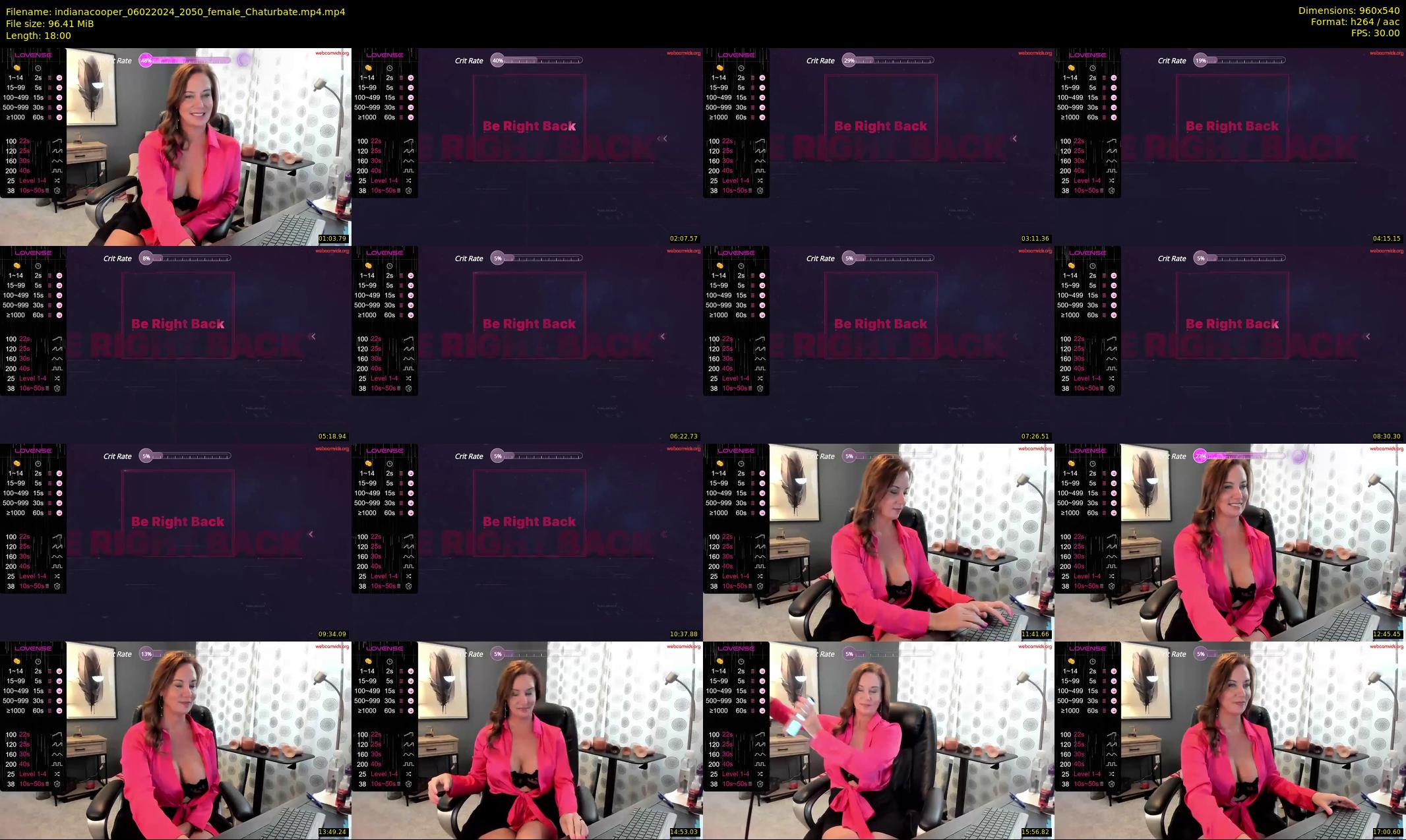 indianacooper — 18 minute Chaturbate female cam show recording, 480p, Feb 6, 2024