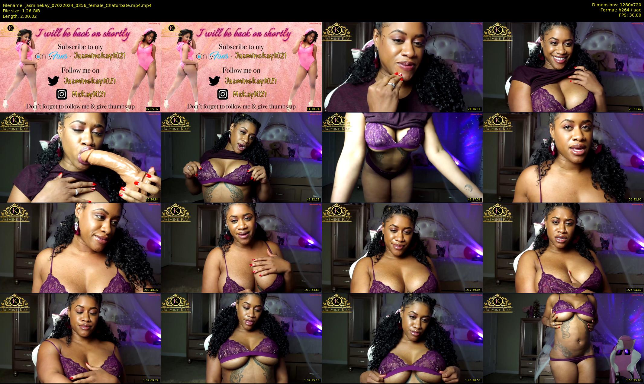 jasminekay — 121 minute Chaturbate female cam show recording, 720p, Feb 7, 2024