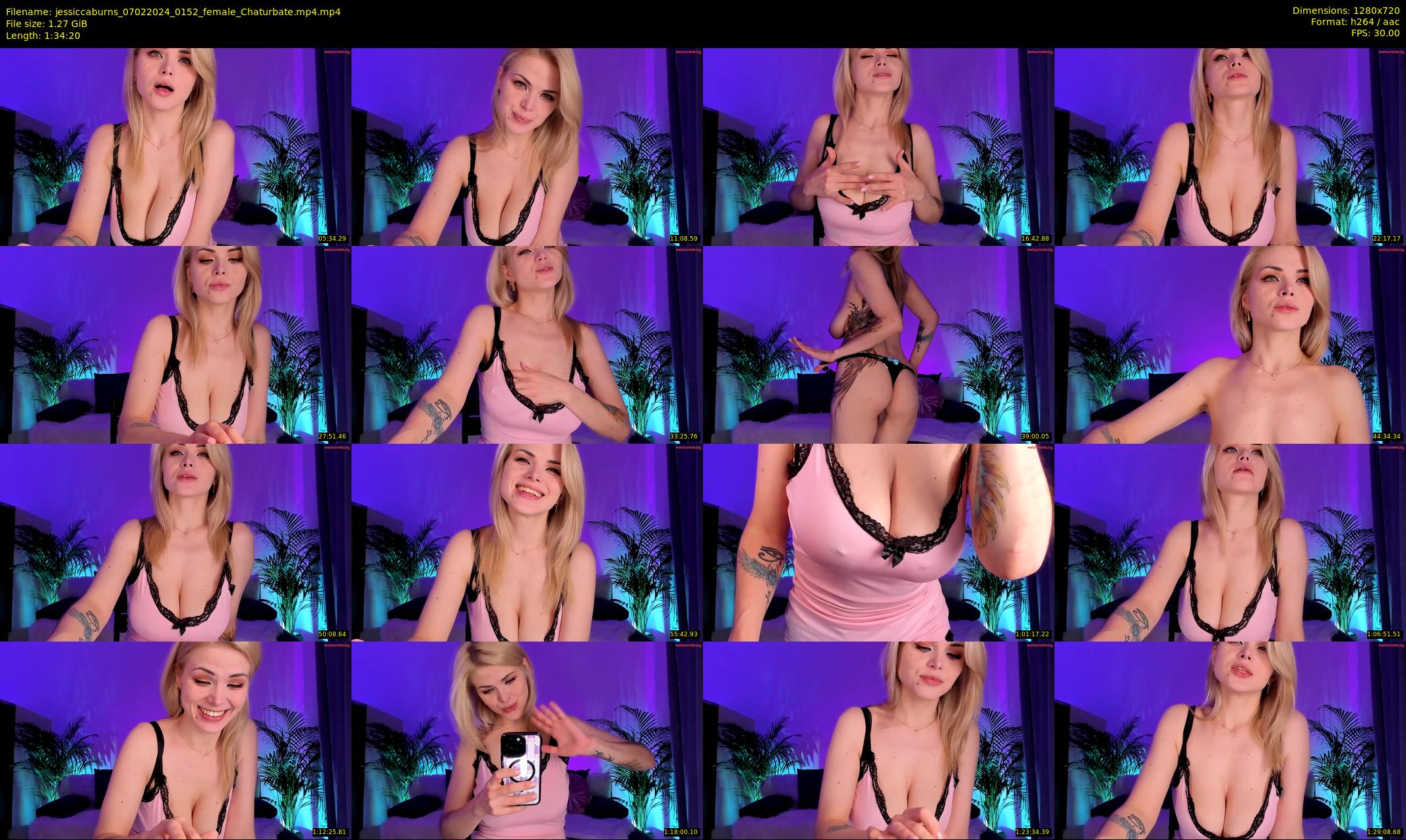 jessiccaburns — 95 minute Chaturbate female cam show recording, 720p, Feb 7, 2024