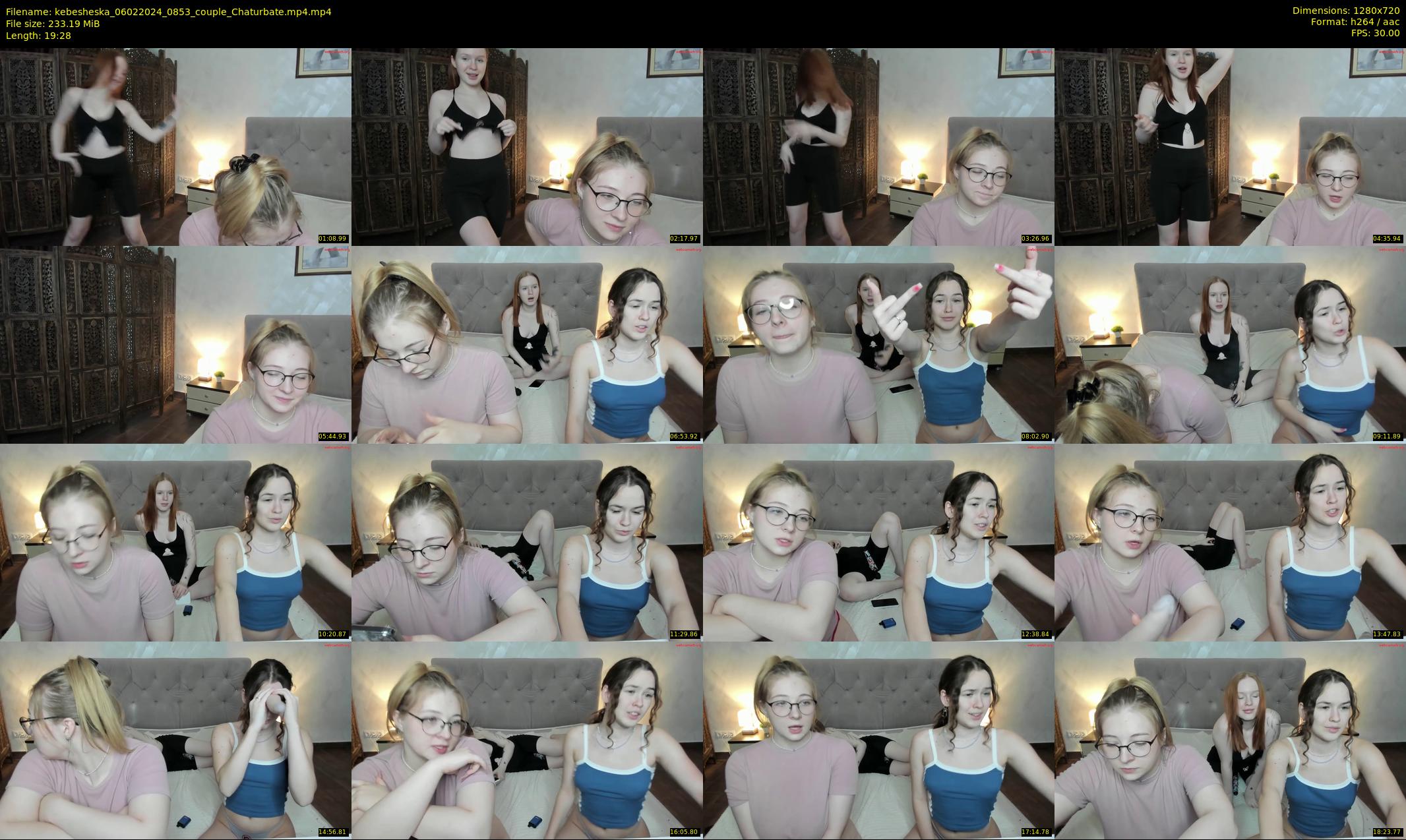 kebesheska — 20 minute Chaturbate couple cam show recording, 720p, Feb 6, 2024