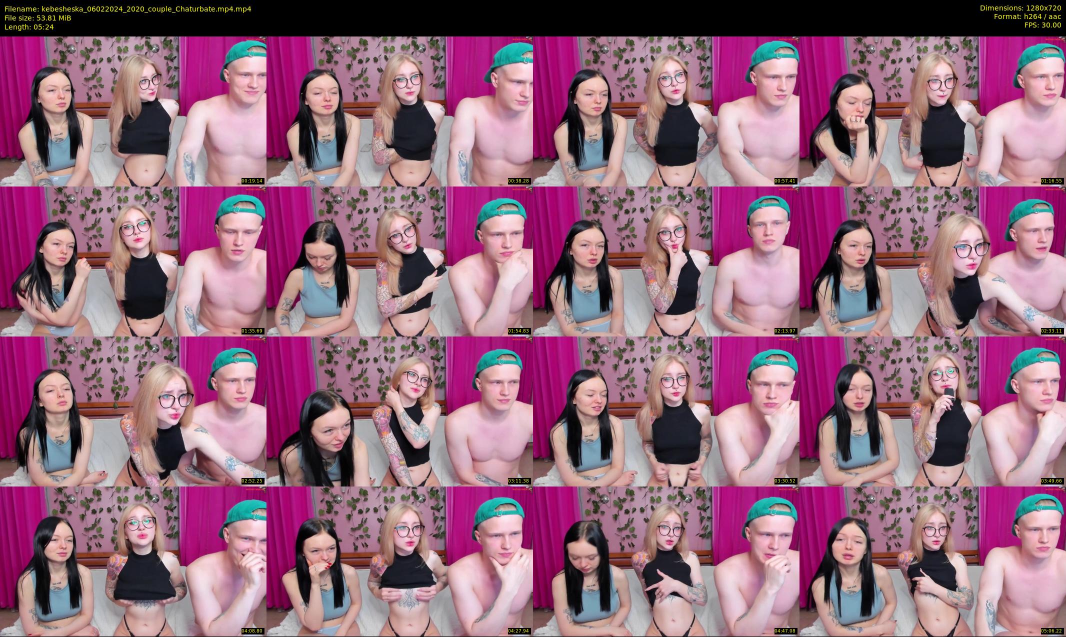 kebesheska — 6 minute Chaturbate couple cam show recording, 720p, Feb 6, 2024