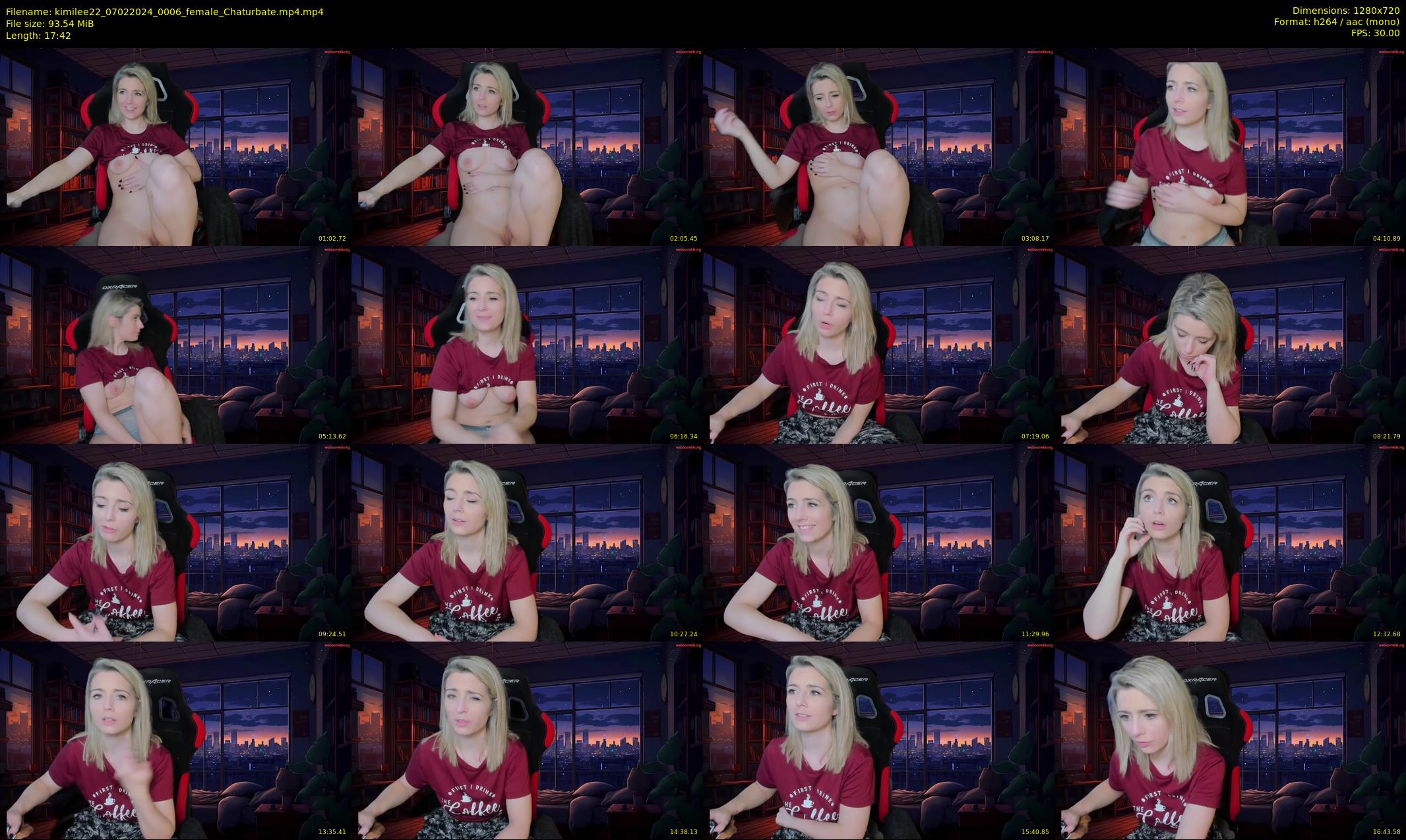 kimilee22 — 18 minute Chaturbate female cam show recording, 720p, Feb 7, 2024