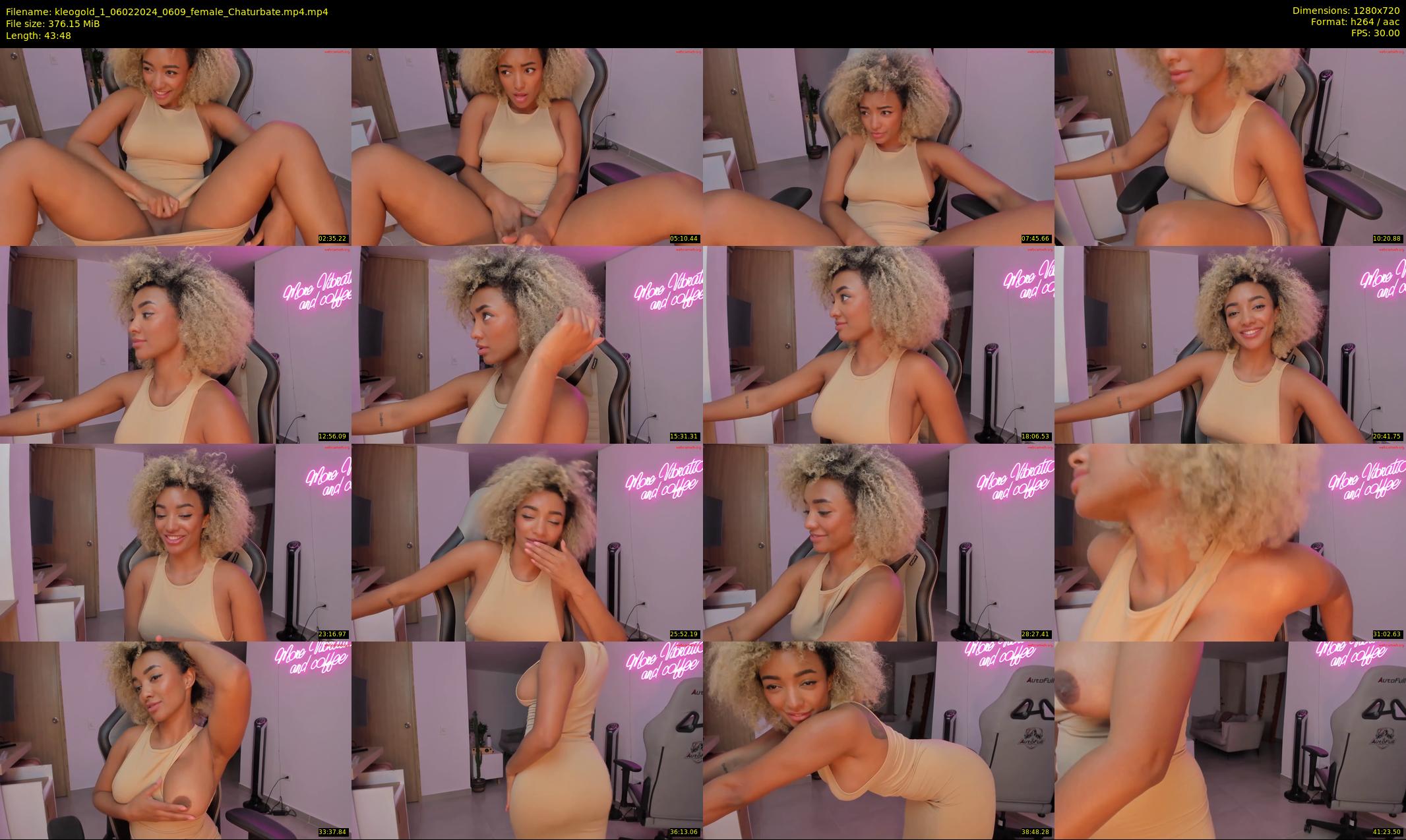 kleogold_1 — 44 minute Chaturbate female cam show recording, 720p, Feb 6, 2024