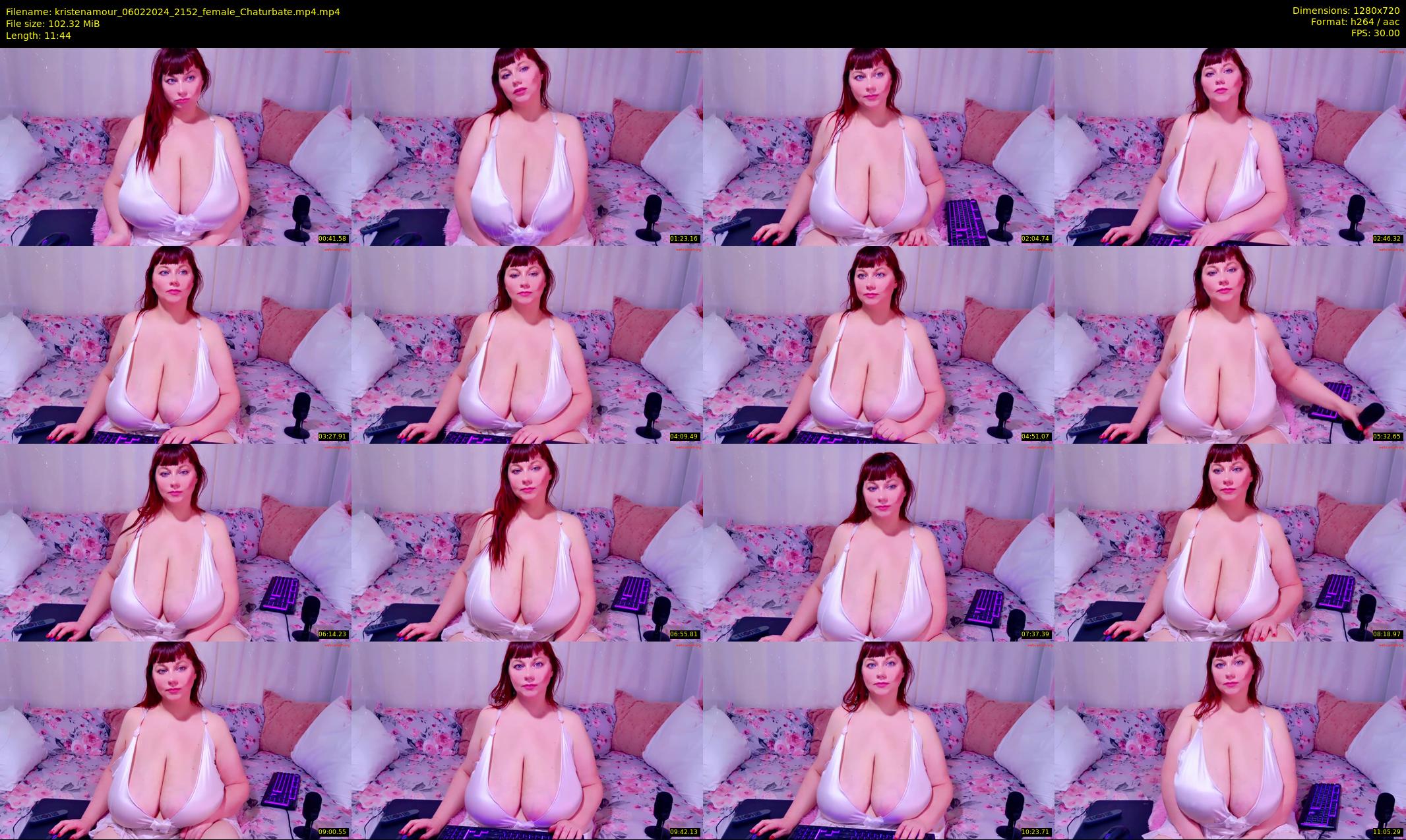 kristenamour — 12 minute Chaturbate female cam show recording, 720p, Feb 6, 2024