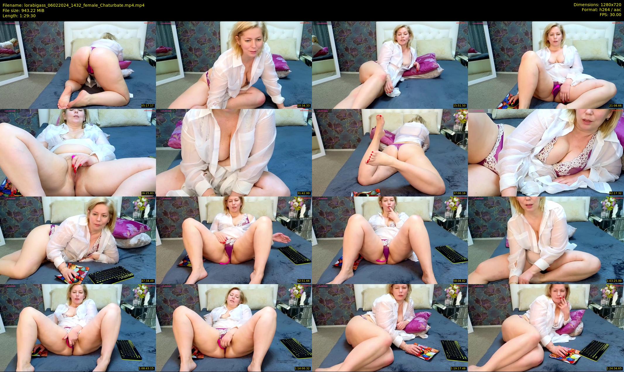 lorabigass — 90 minute Chaturbate female cam show recording, 720p, Feb 6, 2024