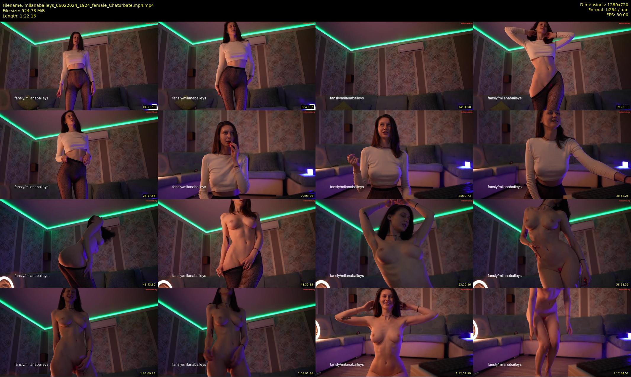milanabaileys — 83 minute Chaturbate female cam show recording, 720p, Feb 6, 2024