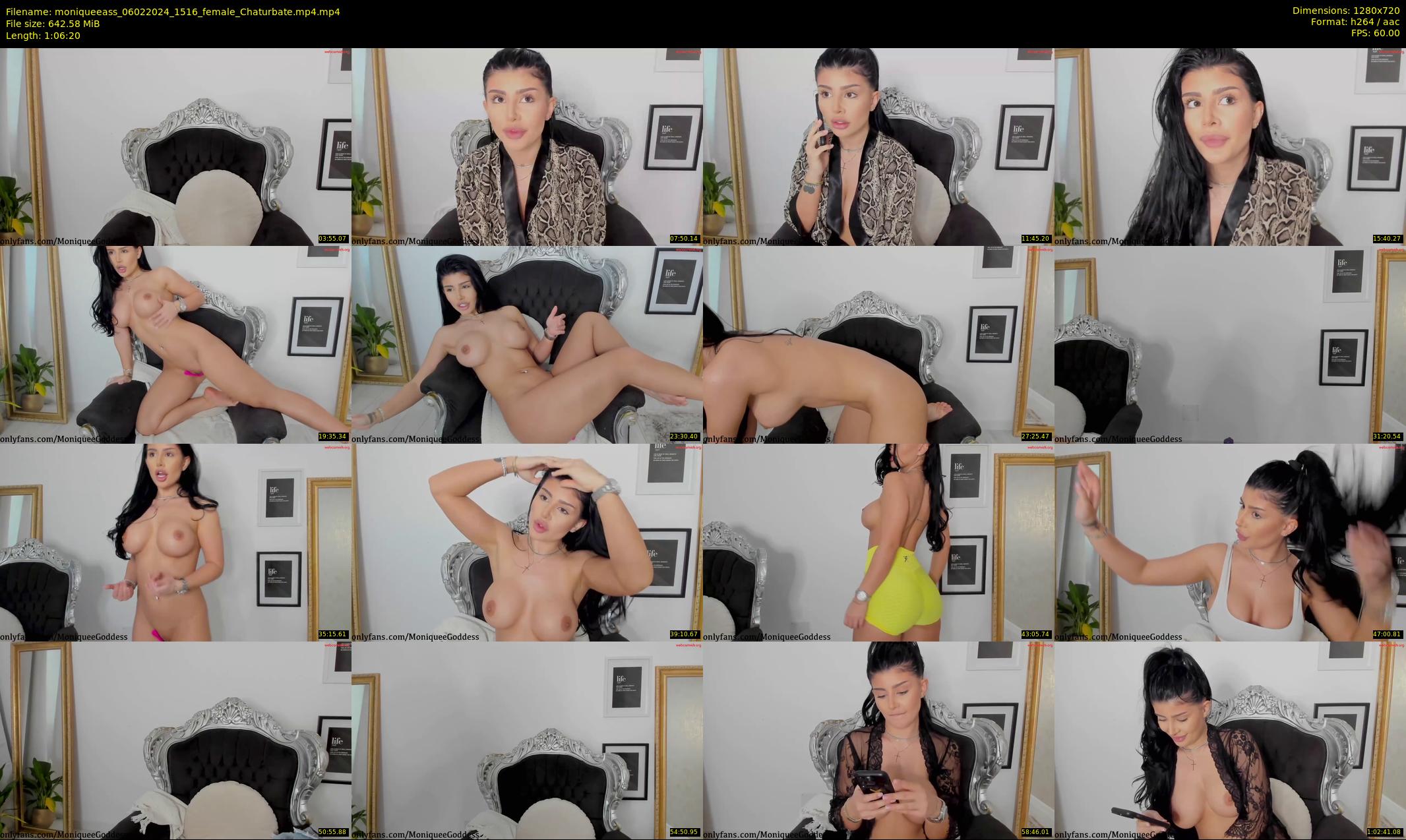 moniqueeass — 67 minute Chaturbate female cam show recording, 720p, Feb 6, 2024