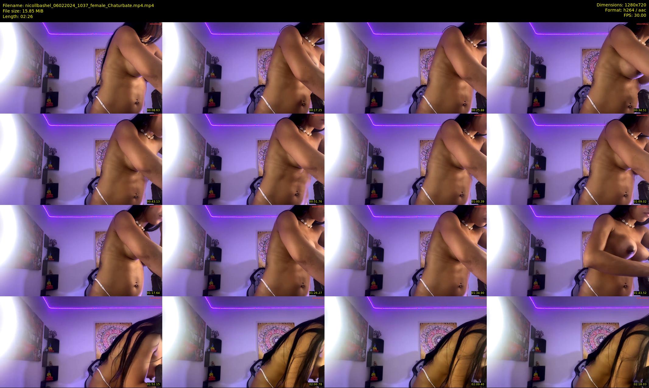 nicollbashel — 3 minute Chaturbate female cam show recording, 720p, Feb 6, 2024