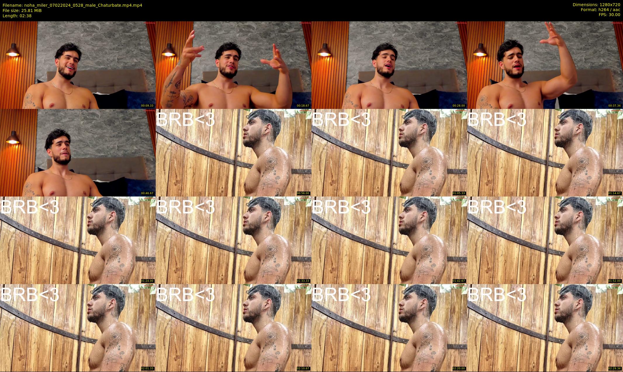 noha_miler — 3 minute Chaturbate male cam show recording, 720p, Feb 7, 2024