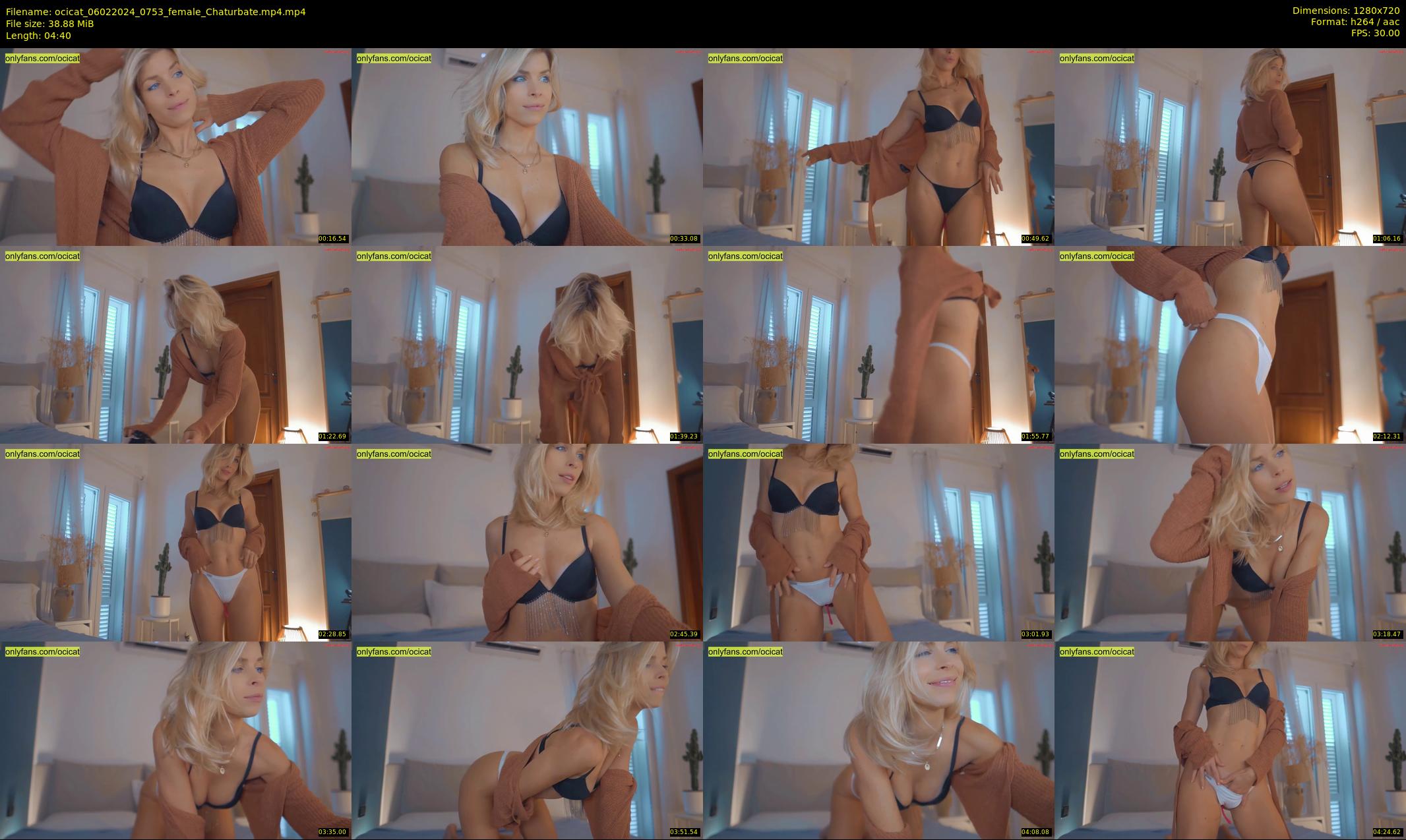 ocicat — 5 minute Chaturbate female cam show recording, 720p, Feb 6, 2024