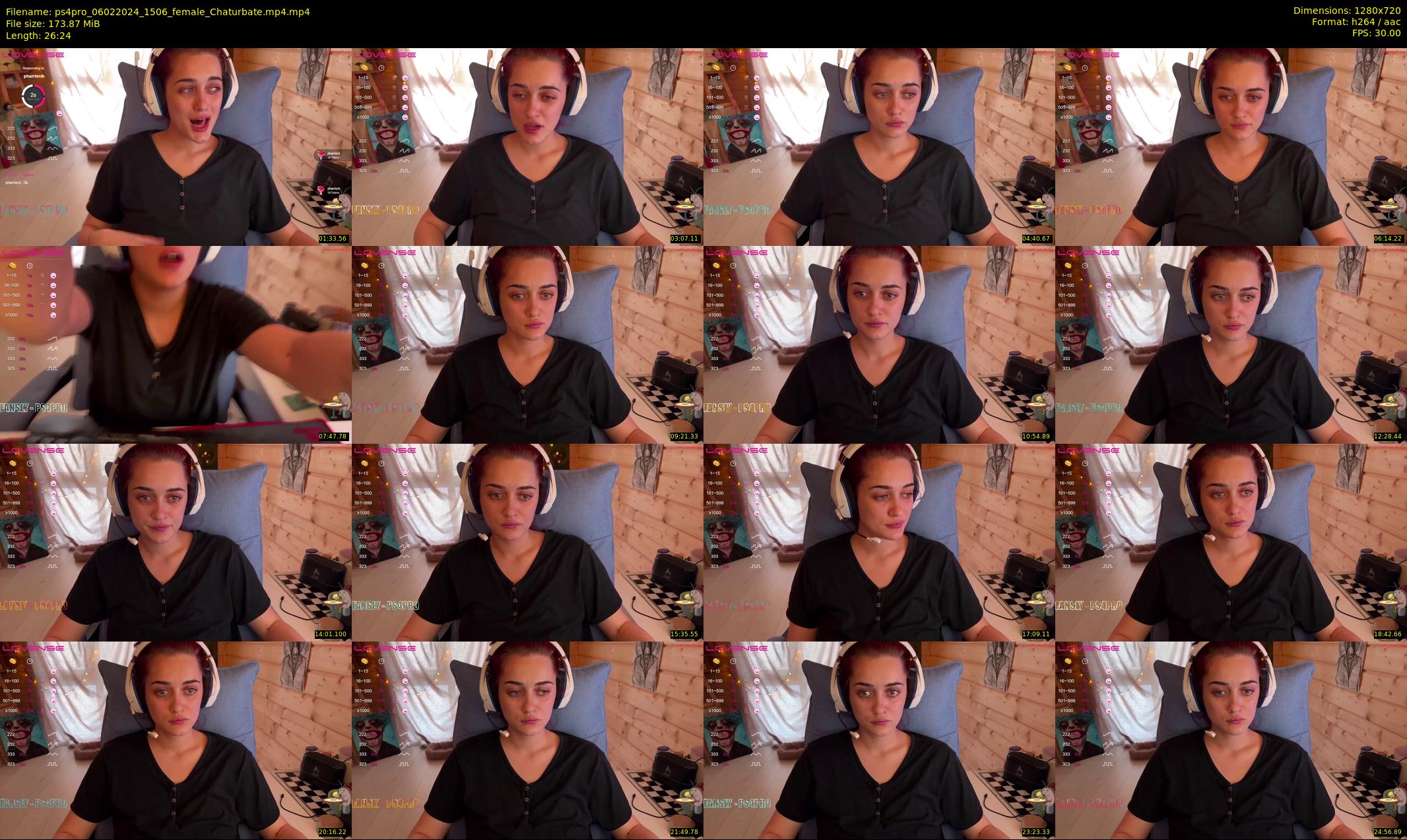 ps4pro — 27 minute Chaturbate female cam show recording, 720p, Feb 6, 2024