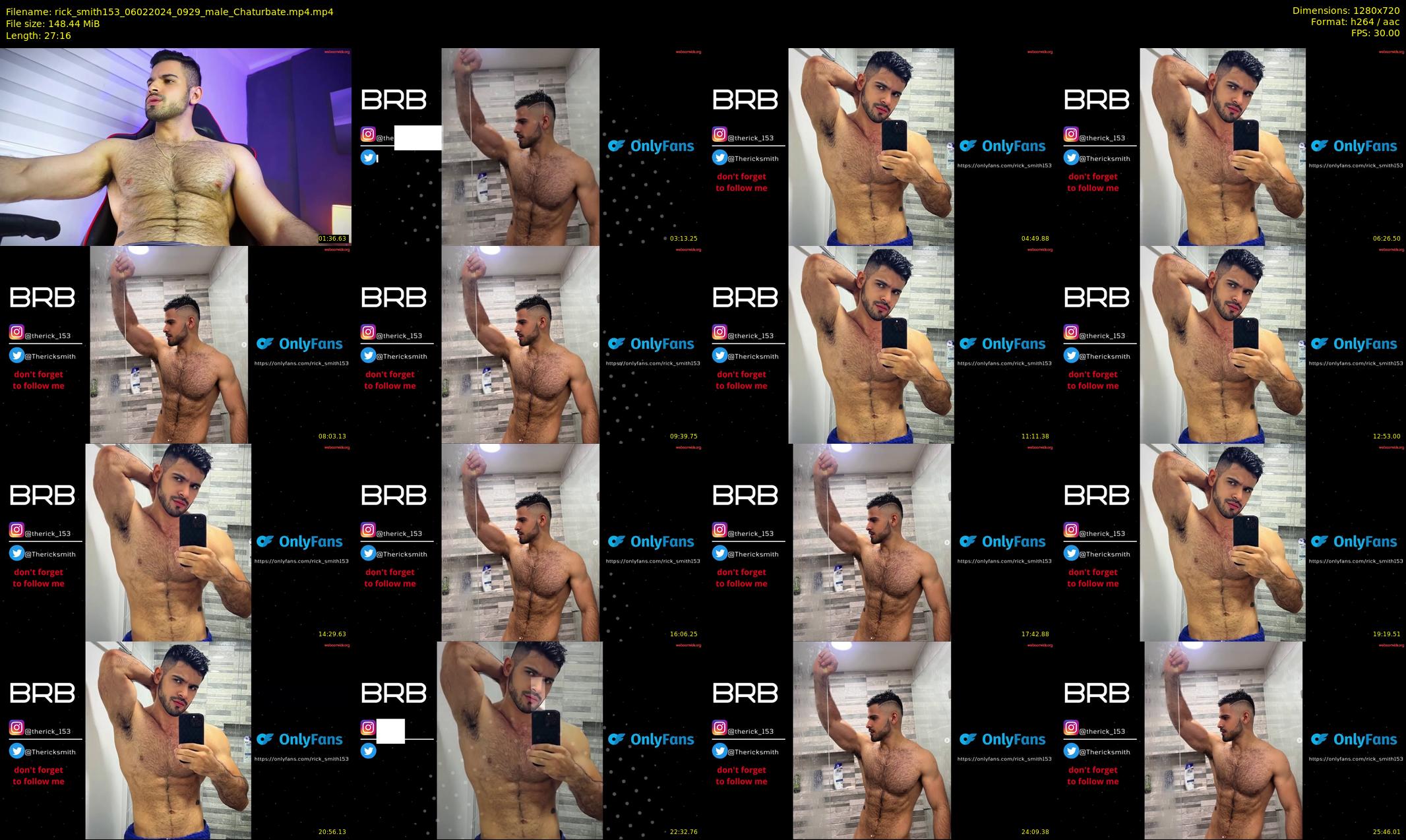 rick_smith153 — 28 minute Chaturbate male cam show recording, 720p, Feb 6, 2024