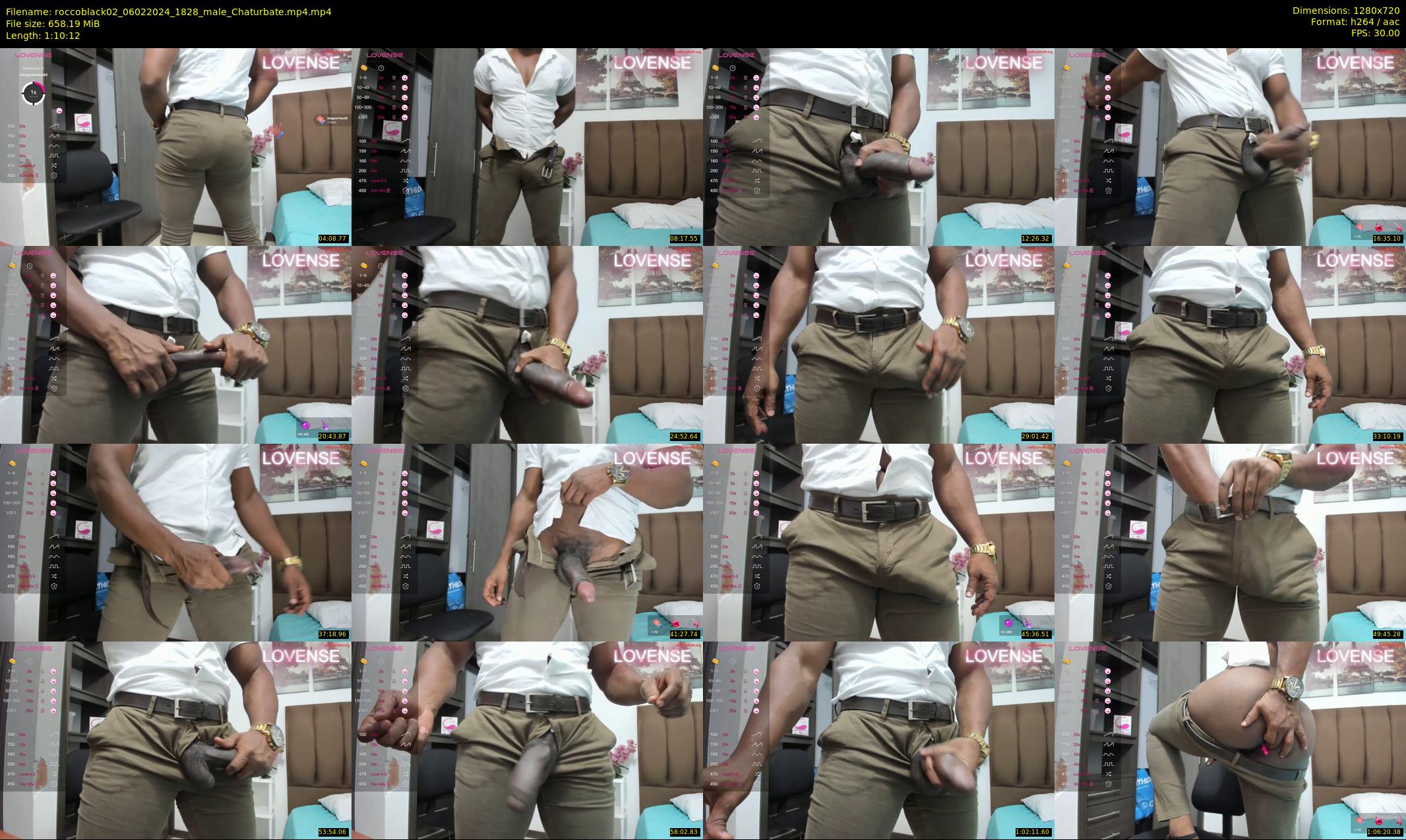 roccoblack02 — 71 minute Chaturbate male cam show recording, 720p, Feb 6, 2024
