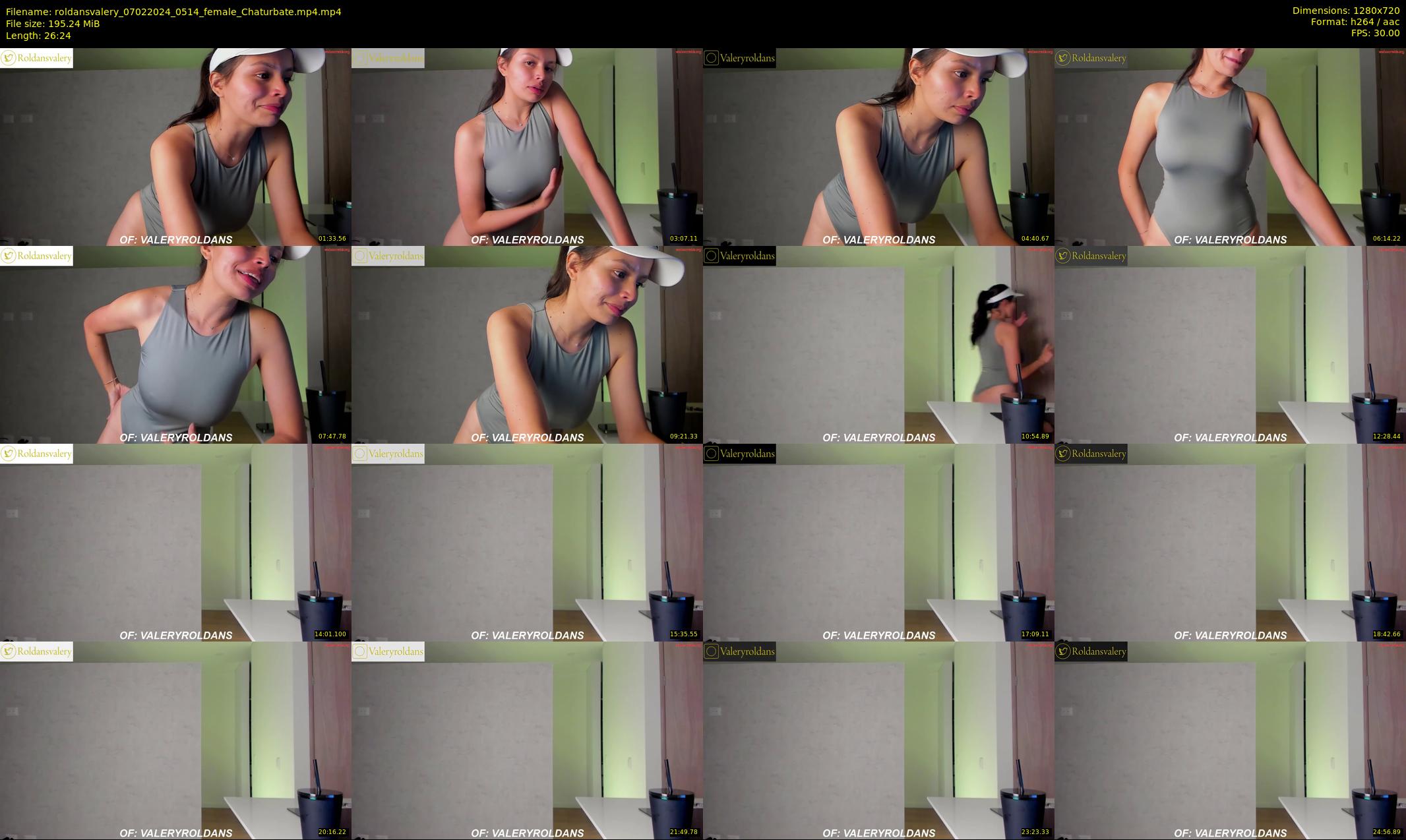roldansvalery — 27 minute Chaturbate female cam show recording, 720p, Feb 7, 2024