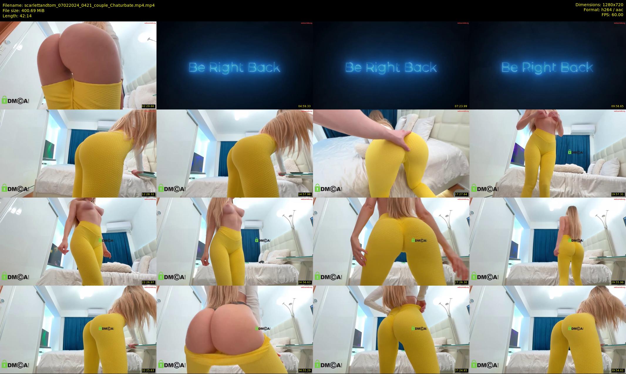 scarlettandtom — 43 minute Chaturbate couple cam show recording, 720p, Feb 7, 2024