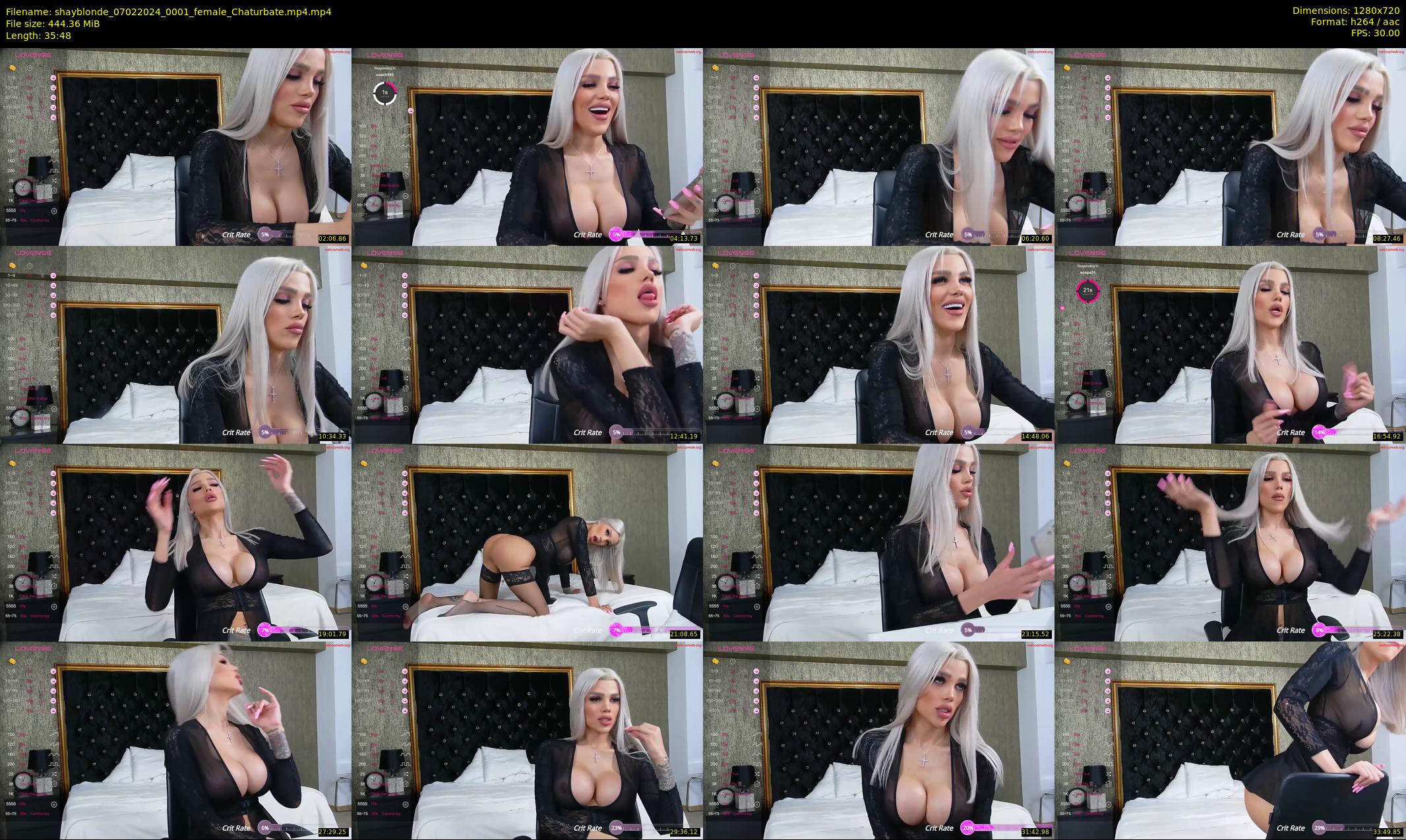 shayblonde — 36 minute Chaturbate female cam show recording, 720p, Feb 7, 2024