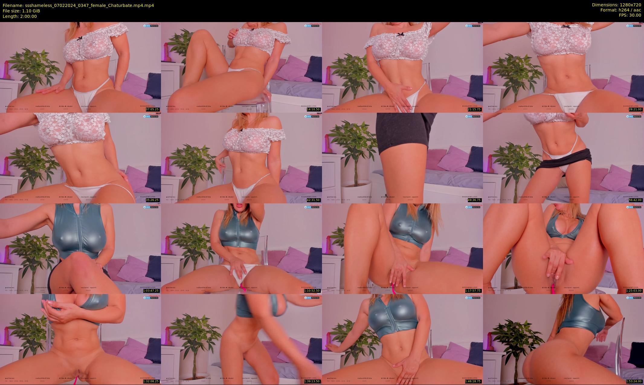 ssshameless — 120 minute Chaturbate female cam show recording, 720p, Feb 7, 2024