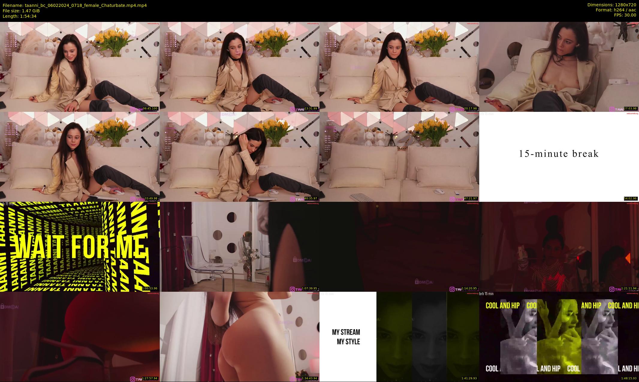 taanni_bc — 115 minute Chaturbate female cam show recording, 720p, Feb 6, 2024