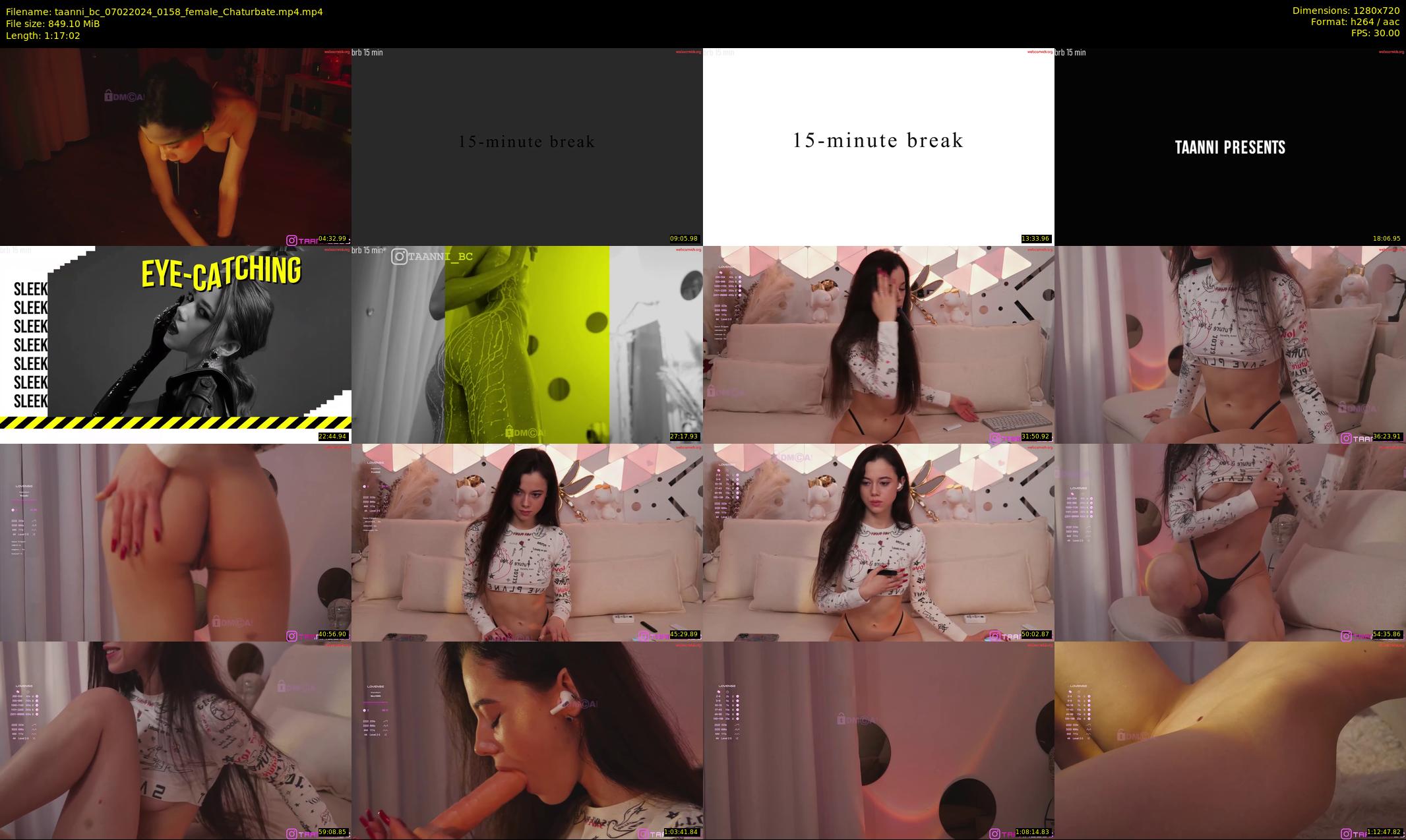 taanni_bc — 78 minute Chaturbate female cam show recording, 720p, Feb 7, 2024