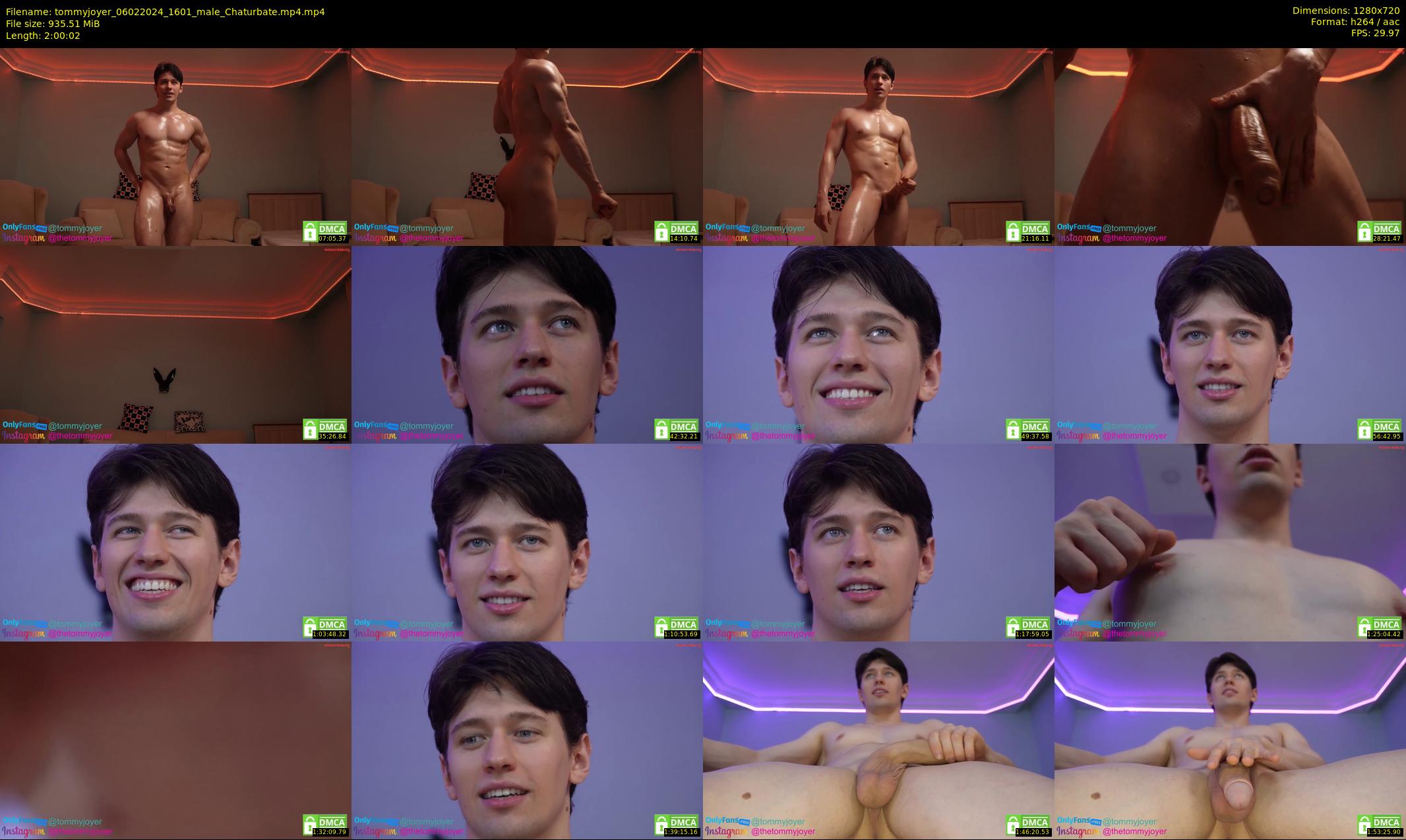 tommyjoyer — 121 minute Chaturbate male cam show recording, 720p, Feb 6, 2024