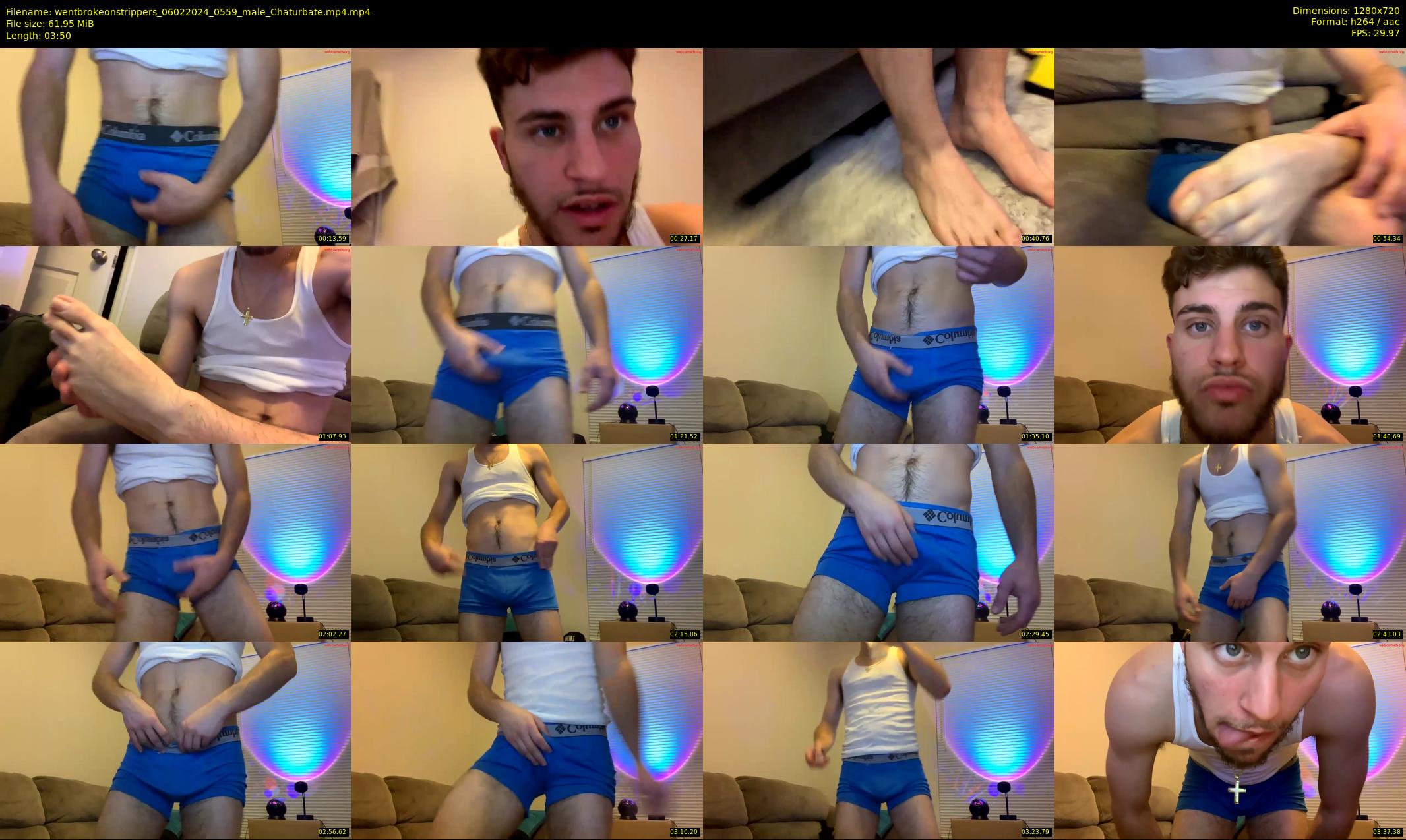 wentbrokeonstrippers — 4 minute Chaturbate male cam show recording, 720p, Feb 6, 2024