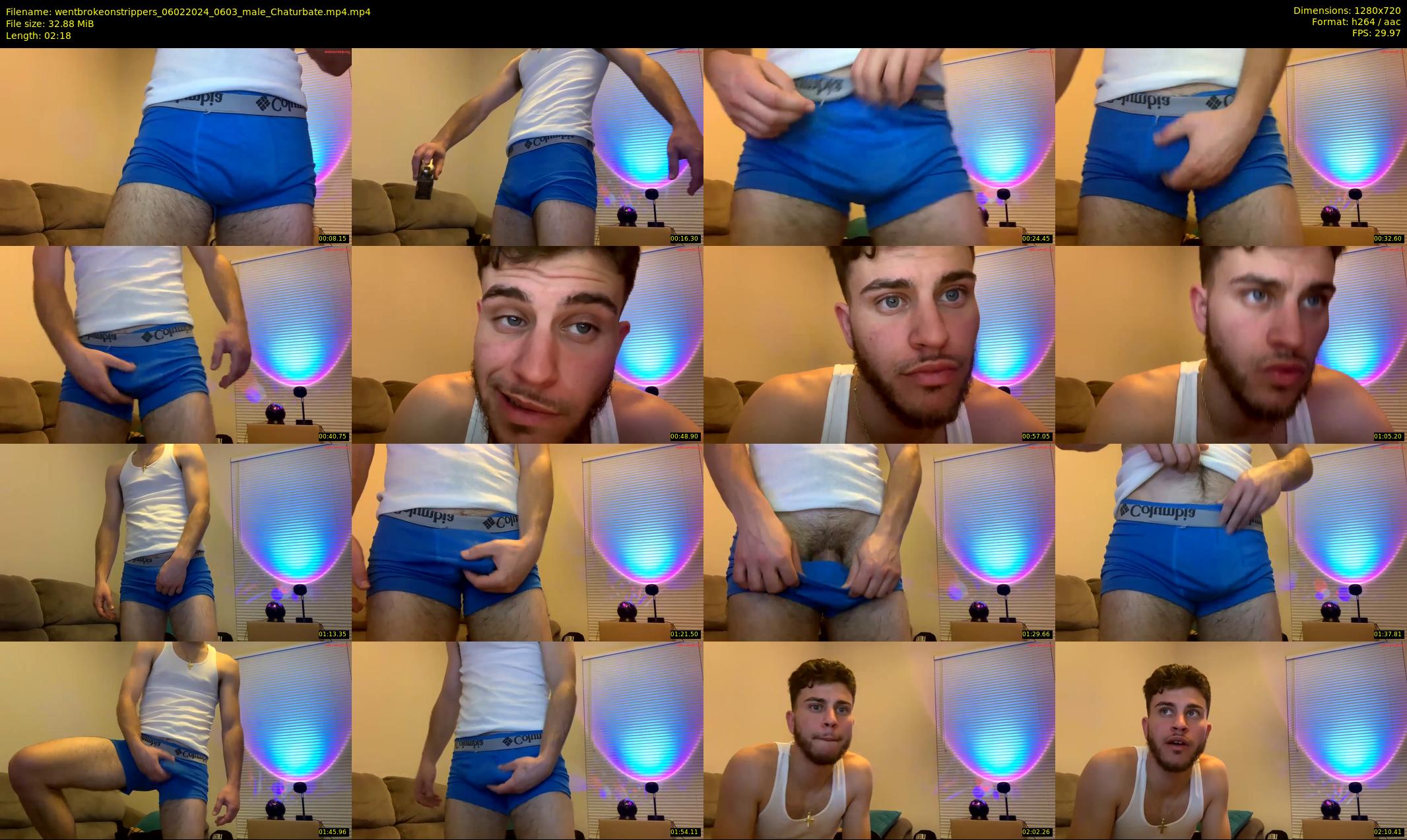 wentbrokeonstrippers — 3 minute Chaturbate male cam show recording, 720p, Feb 6, 2024