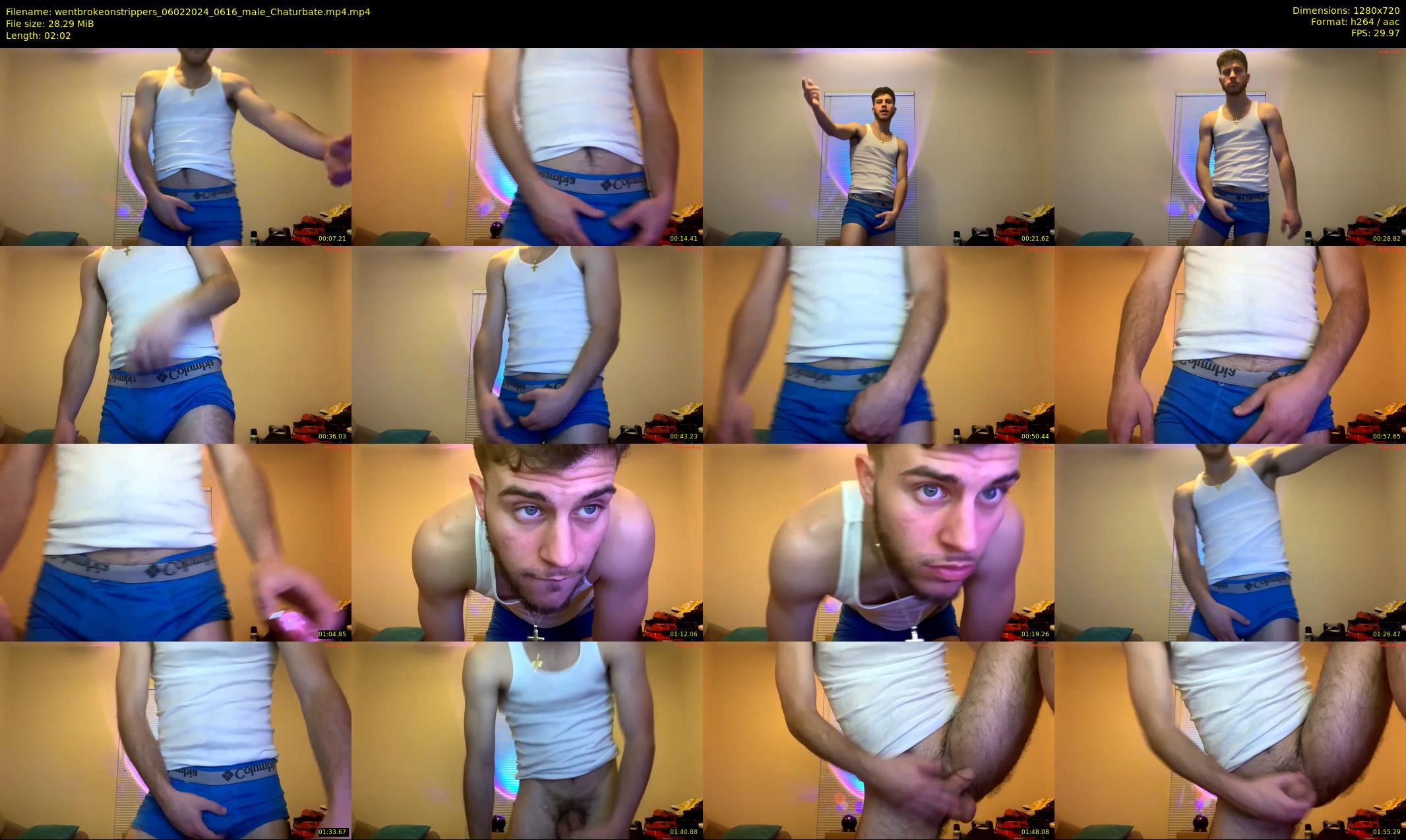 wentbrokeonstrippers — 3 minute Chaturbate male cam show recording, 720p, Feb 6, 2024