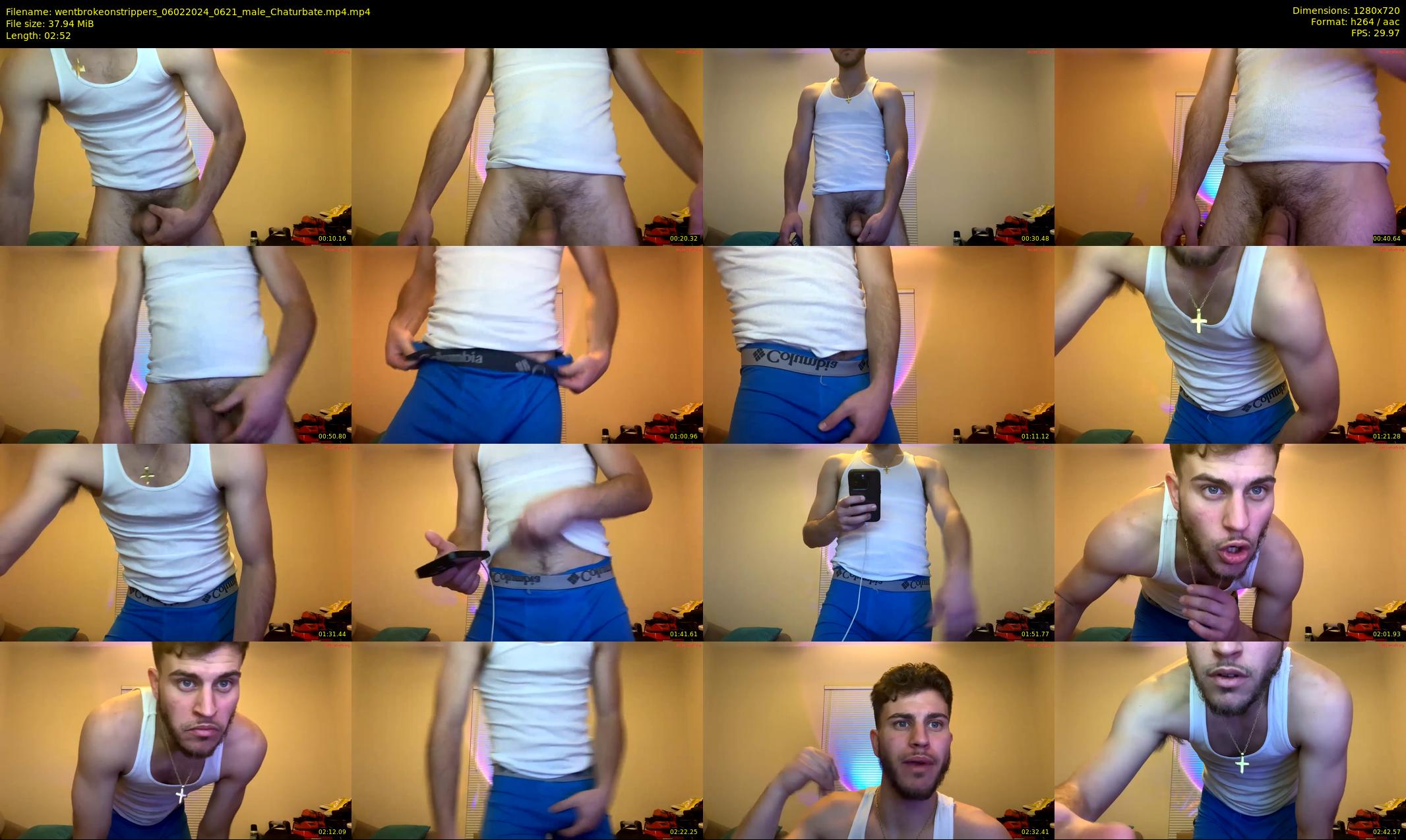 wentbrokeonstrippers — 3 minute Chaturbate male cam show recording, 720p, Feb 6, 2024