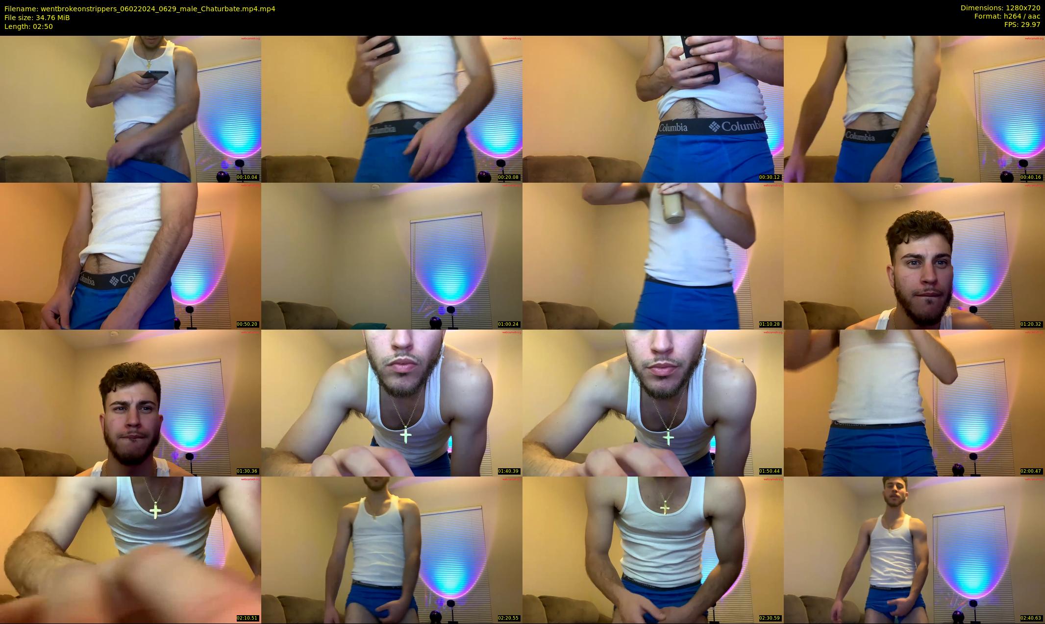 wentbrokeonstrippers — 3 minute Chaturbate male cam show recording, 720p, Feb 6, 2024