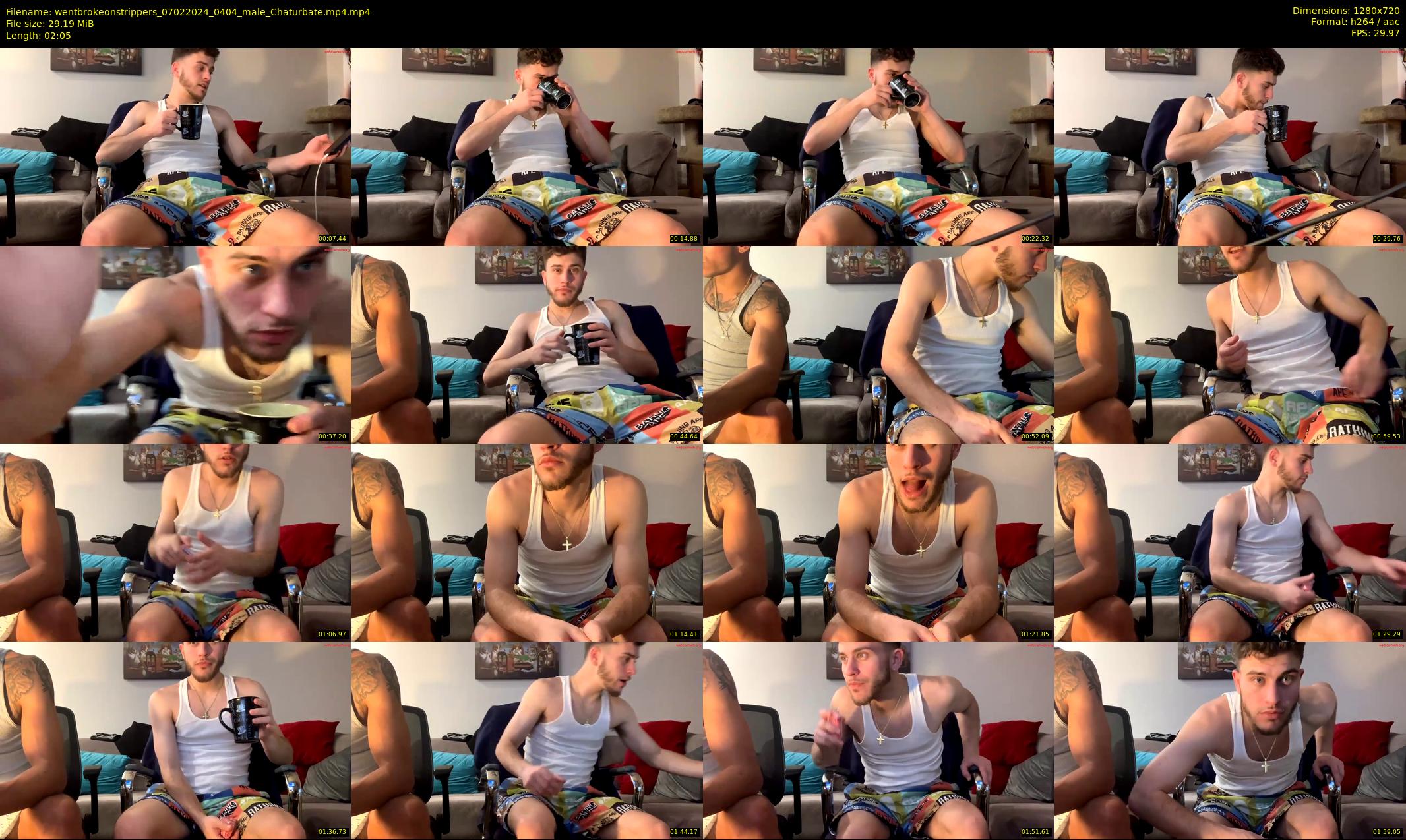 wentbrokeonstrippers — 3 minute Chaturbate male cam show recording, 720p, Feb 7, 2024