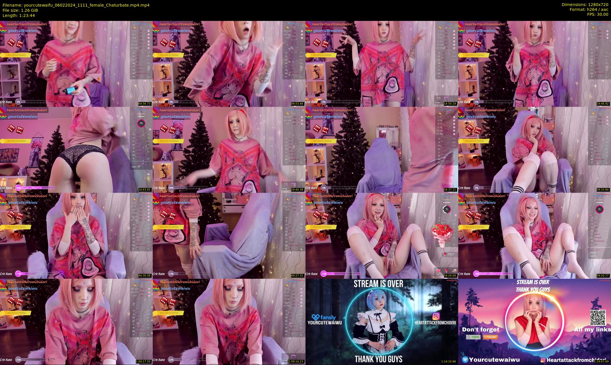 yourcutewaifu — 84 minute Chaturbate female cam show recording, 720p, Feb 6, 2024