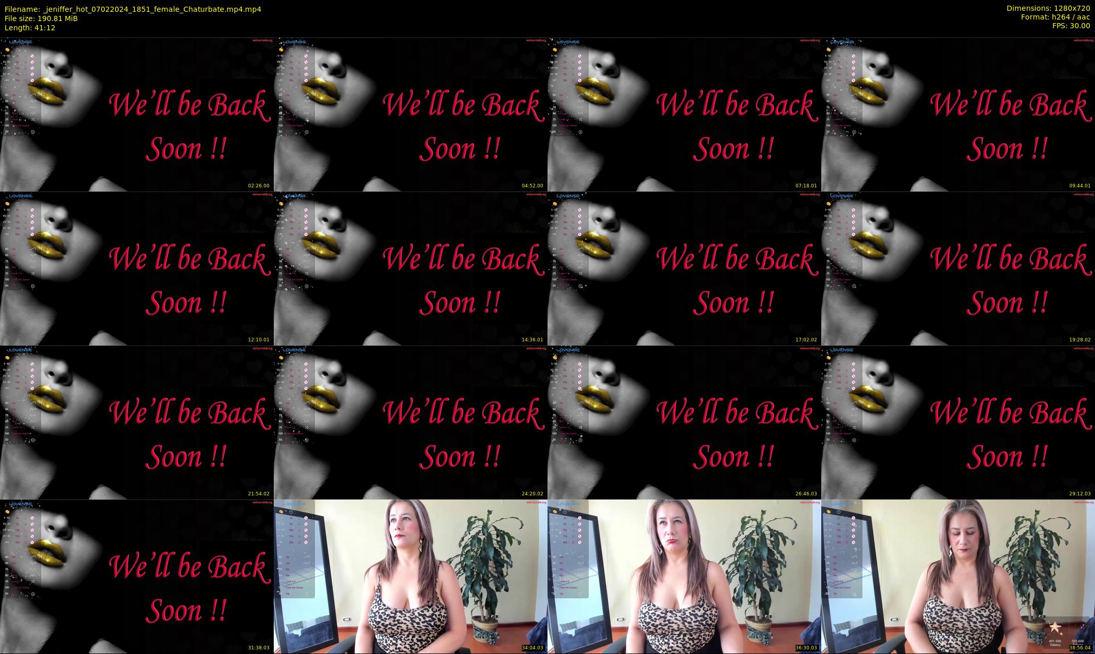 _jeniffer_hot — 42 minute Chaturbate female cam show recording, 720p, Feb 7, 2024