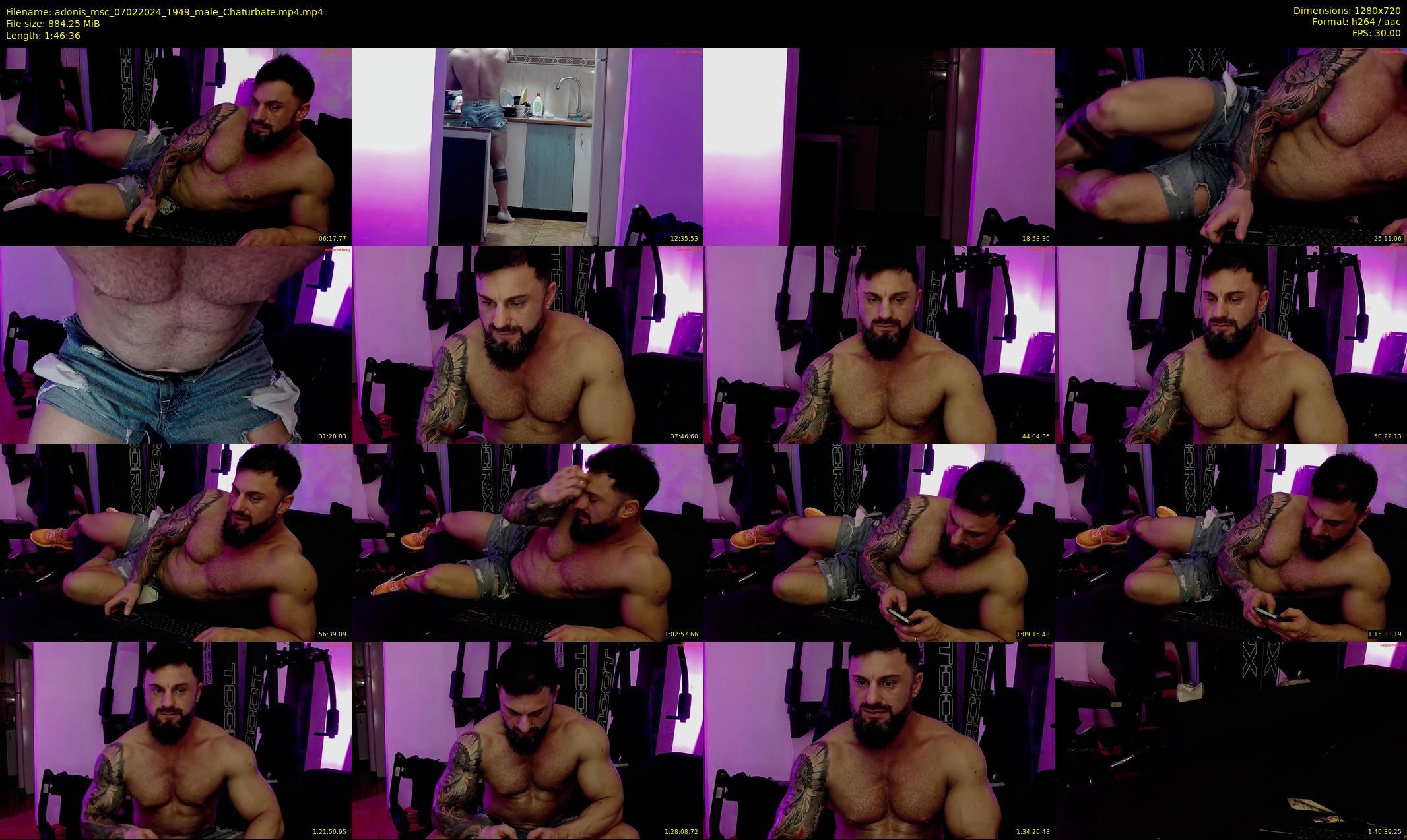 adonis_msc — 107 minute Chaturbate male cam show recording, 720p, Feb 7, 2024