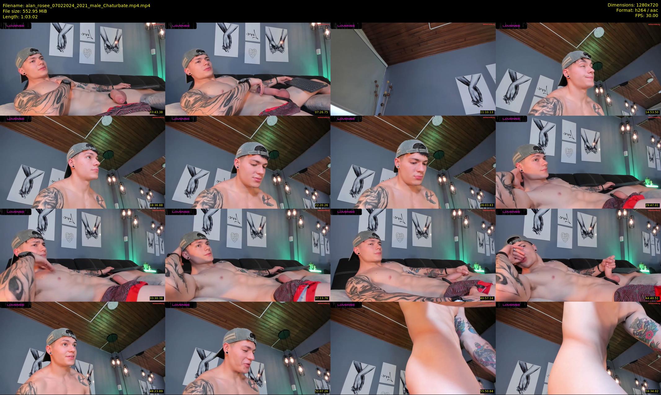 alan_rosee — 64 minute Chaturbate male cam show recording, 720p, Feb 7, 2024