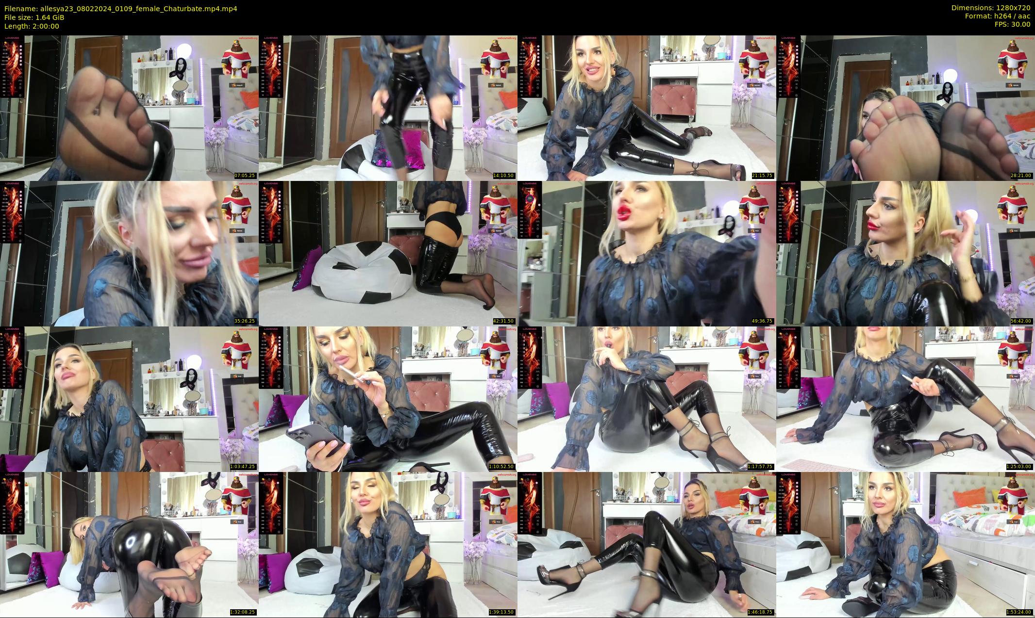 allesya23 — 120 minute Chaturbate female cam show recording, 720p, Feb 8, 2024