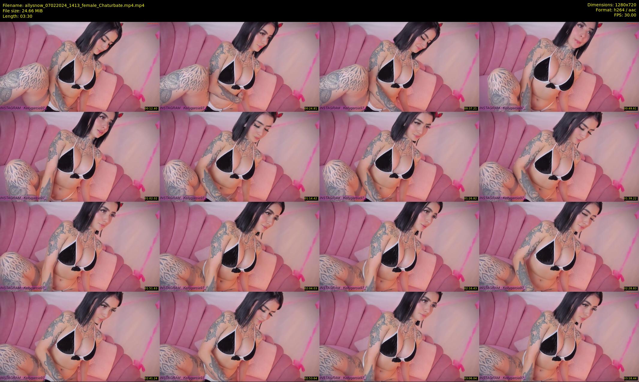 allysnow — 4 minute Chaturbate female cam show recording, 720p, Feb 7, 2024