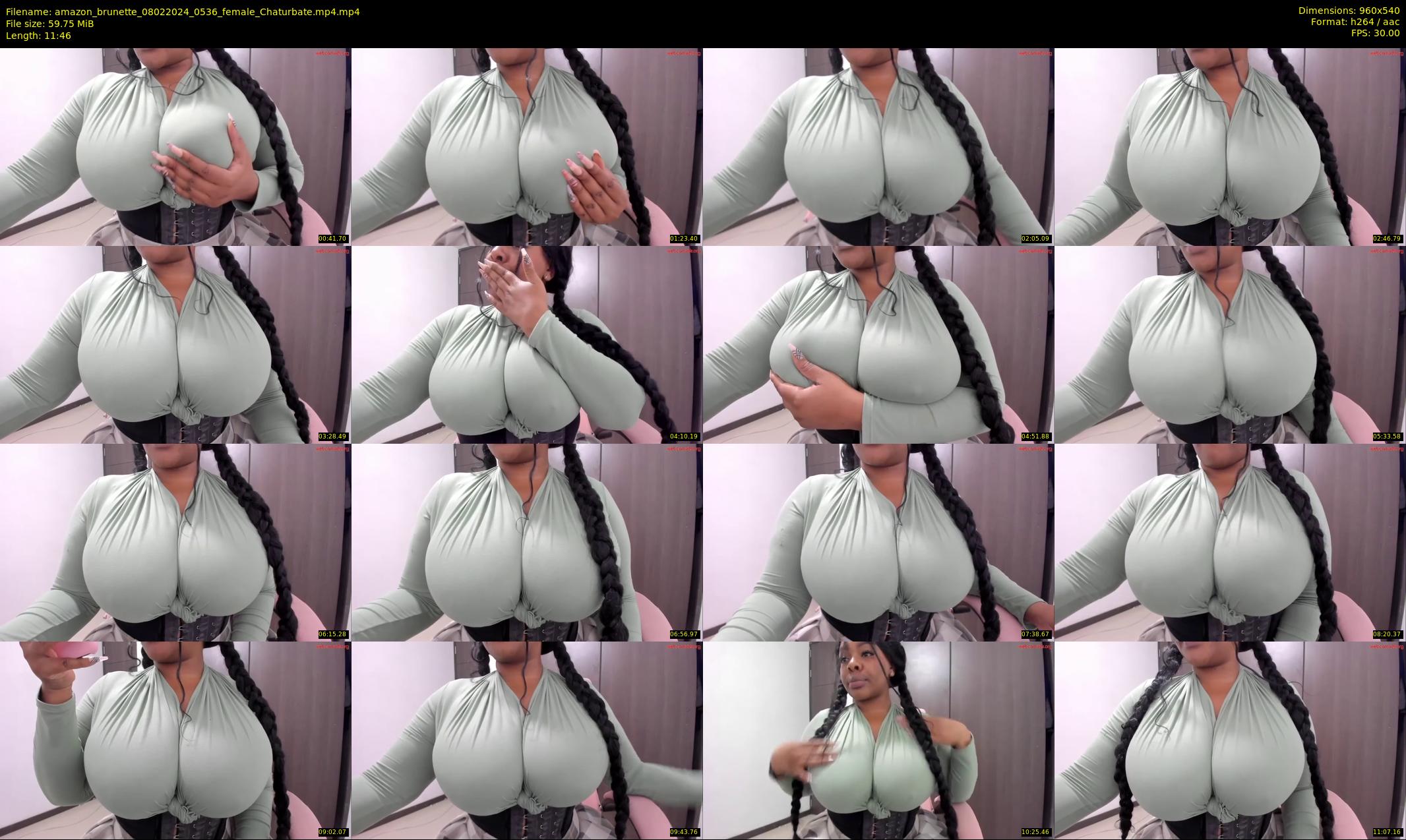 amazon_brunette — 12 minute Chaturbate female cam show recording, 480p, Feb 8, 2024