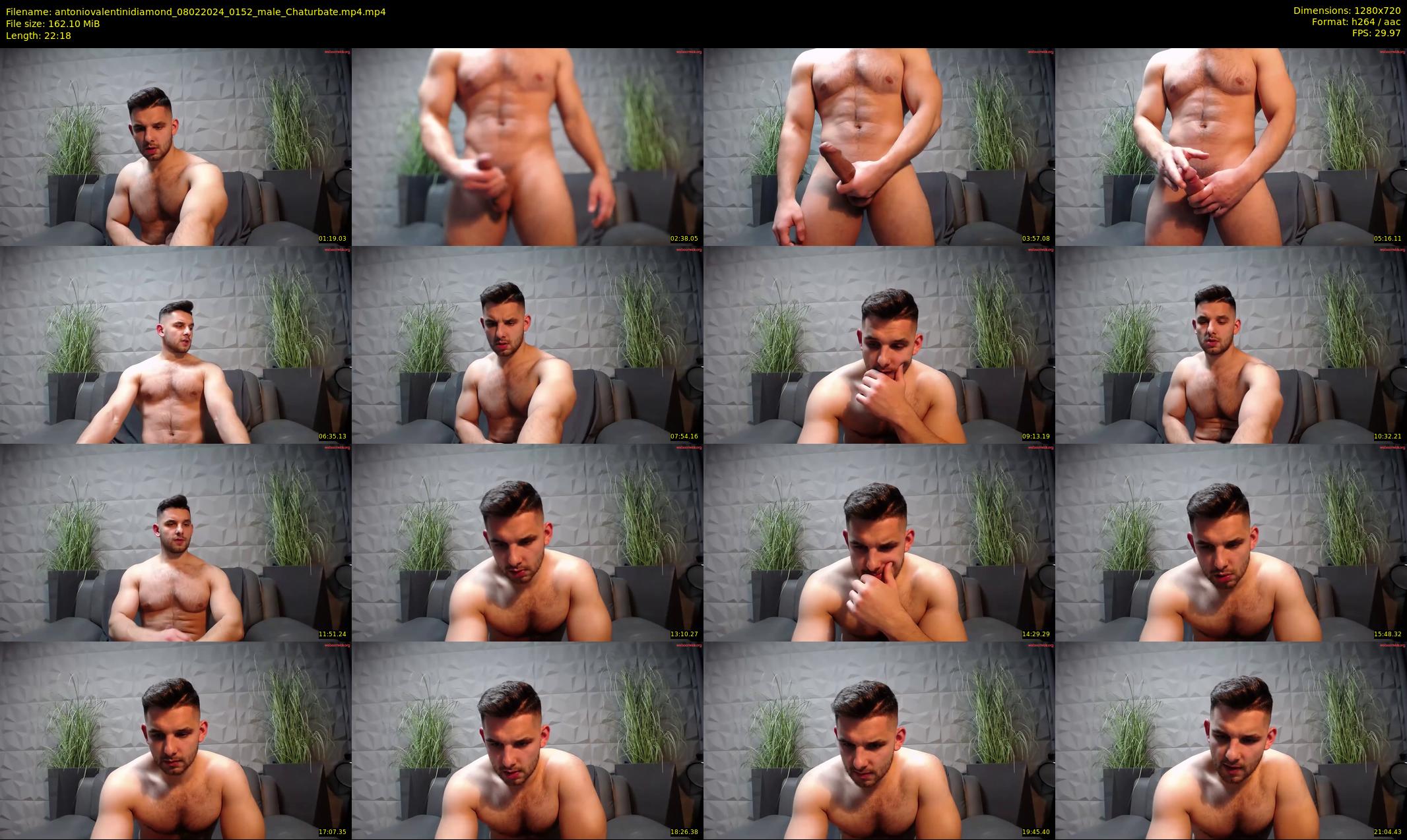 antoniovalentinidiamond — 23 minute Chaturbate male cam show recording, 720p, Feb 8, 2024