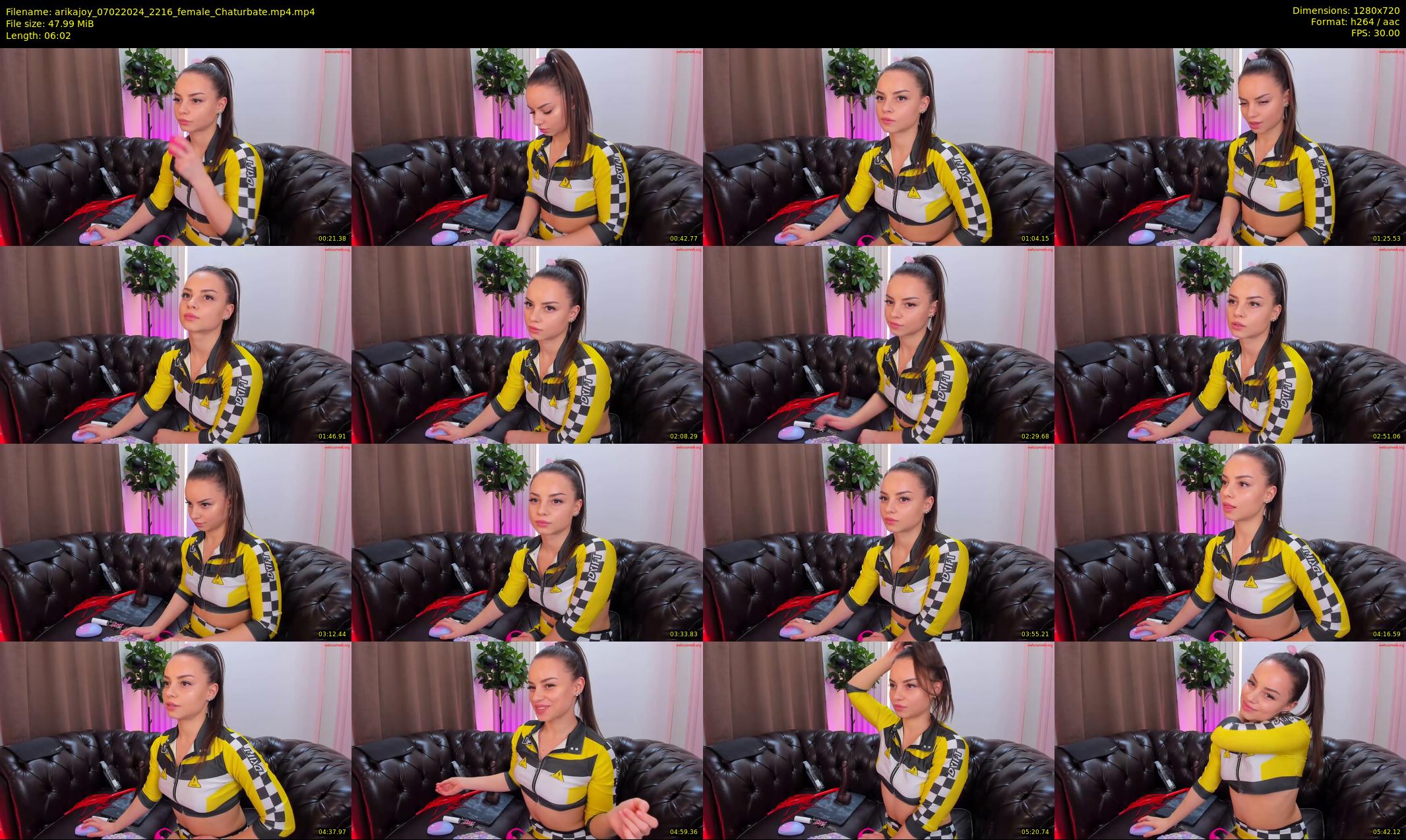 arikajoy — 7 minute Chaturbate female cam show recording, 720p, Feb 7, 2024