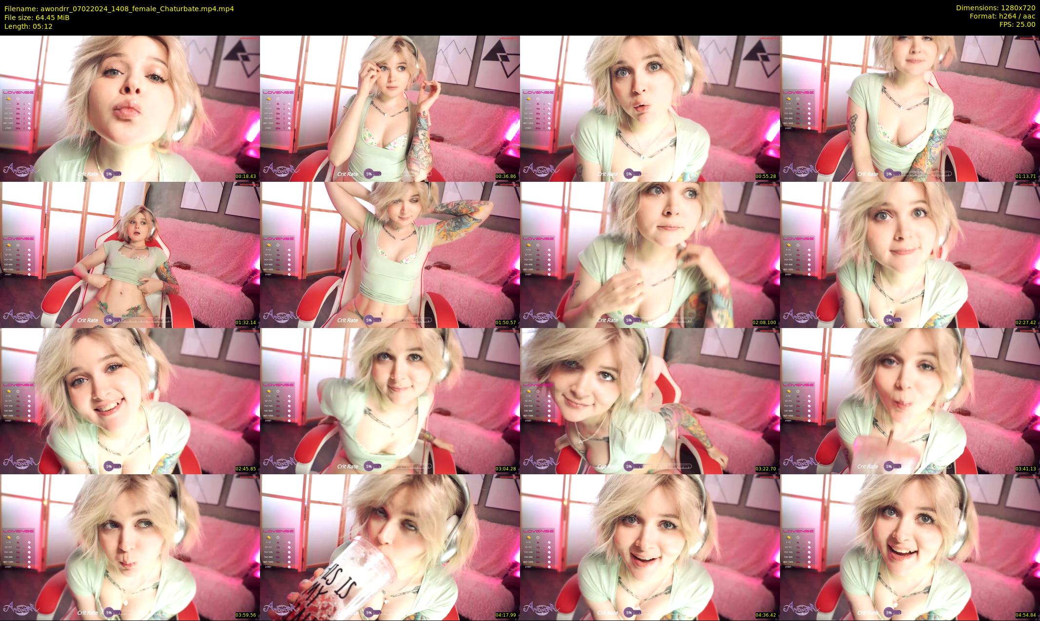 awondrr — 6 minute Chaturbate female cam show recording, 720p, Feb 7, 2024