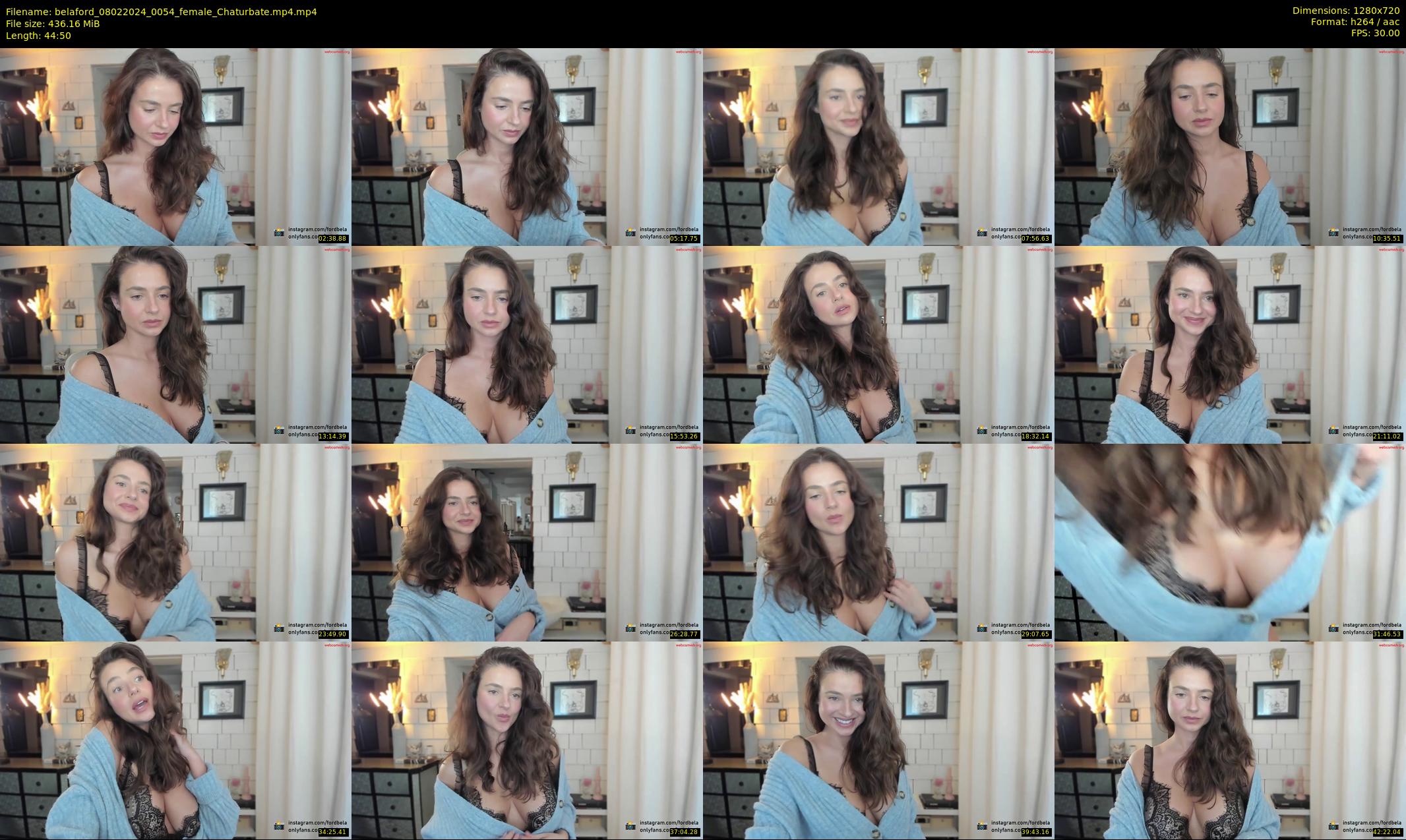 belaford — 45 minute Chaturbate female cam show recording, 720p, Feb 8, 2024