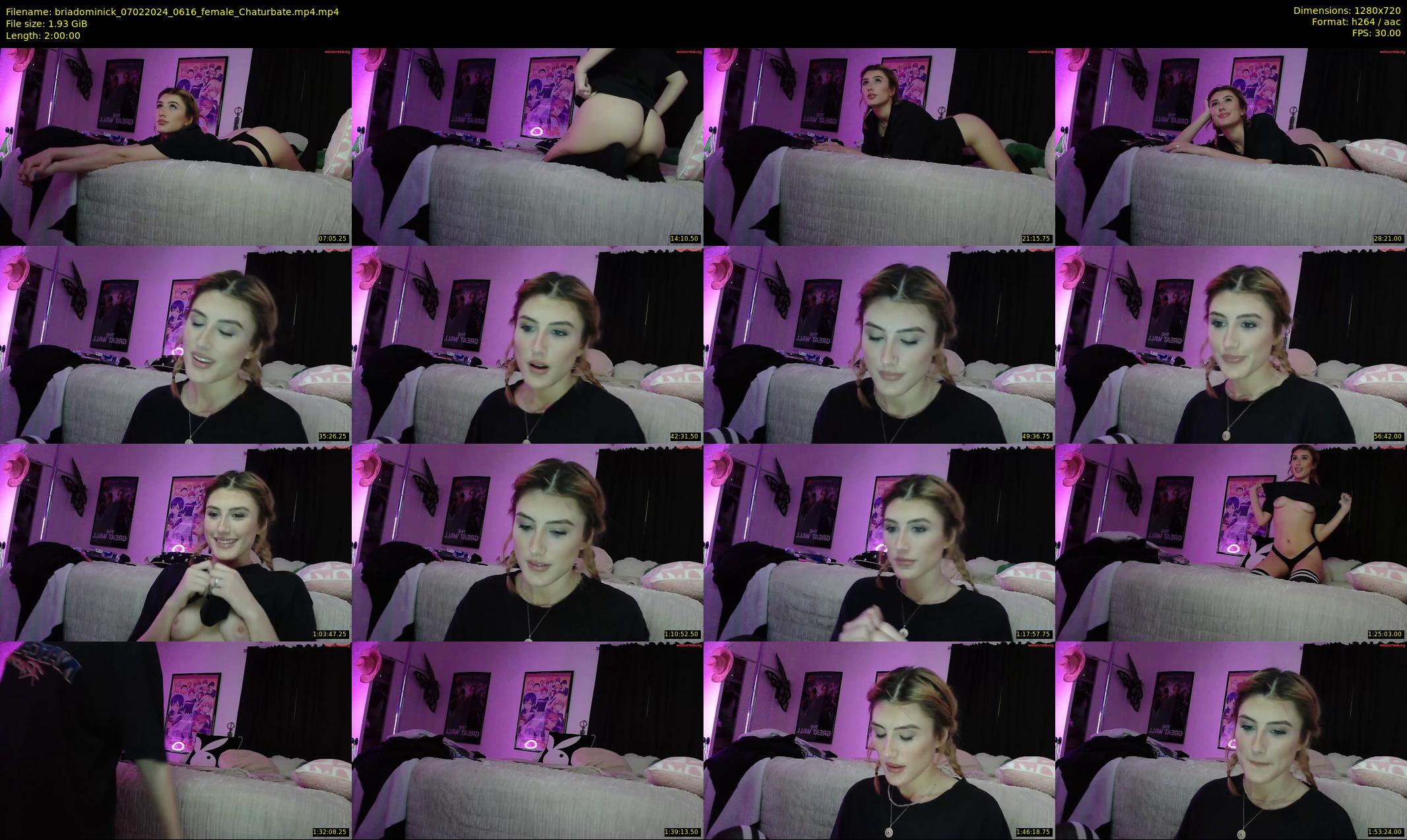 briadominick — 120 minute Chaturbate couple cam show recording, 720p, Feb 7, 2024