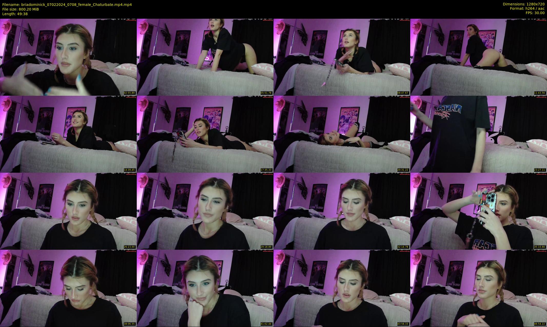 briadominick — 50 minute Chaturbate couple cam show recording, 720p, Feb 7, 2024