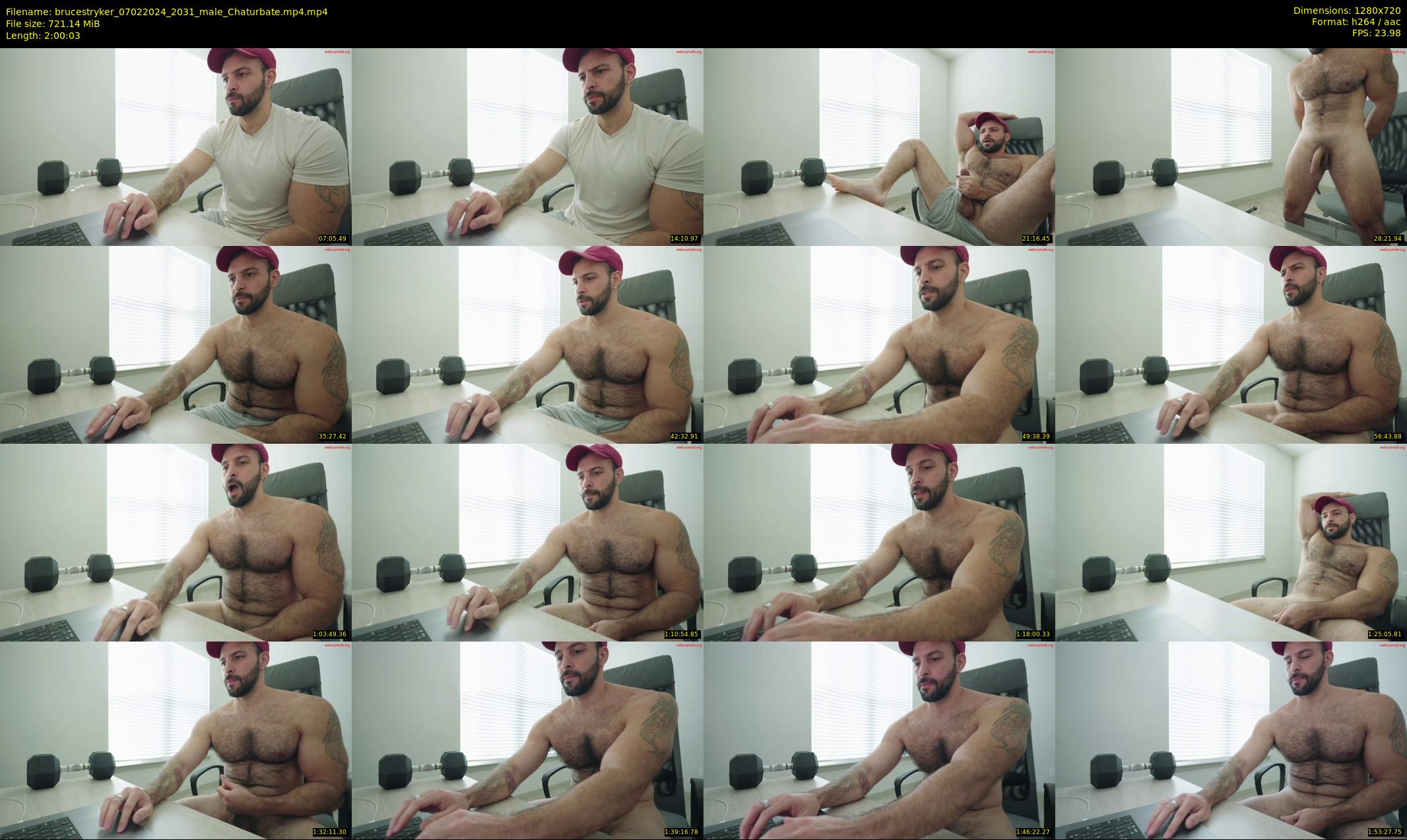 brucestryker — 121 minute Chaturbate male cam show recording, 720p, Feb 7, 2024