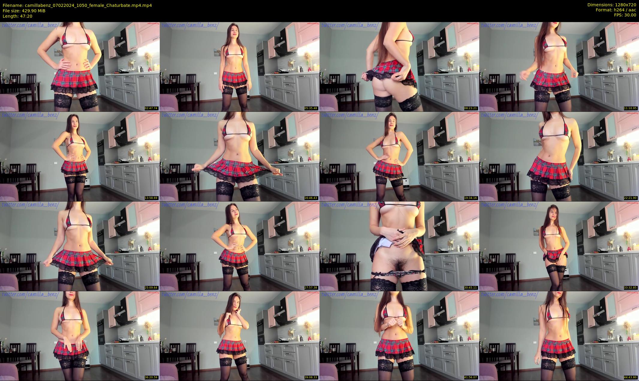 camillabenz — 48 minute Chaturbate female cam show recording, 720p, Feb 7, 2024