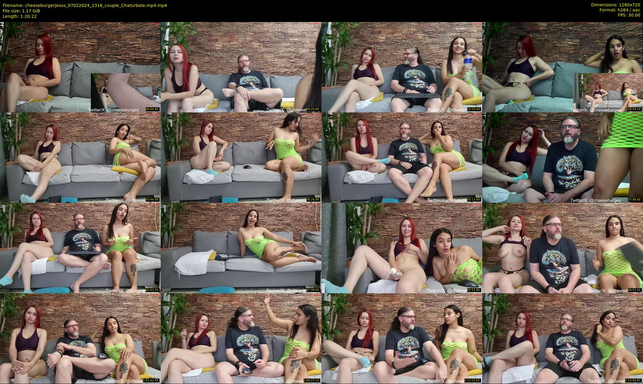 cheeseburgerjesus — 81 minute Chaturbate couple cam show recording, 720p, Feb 7, 2024