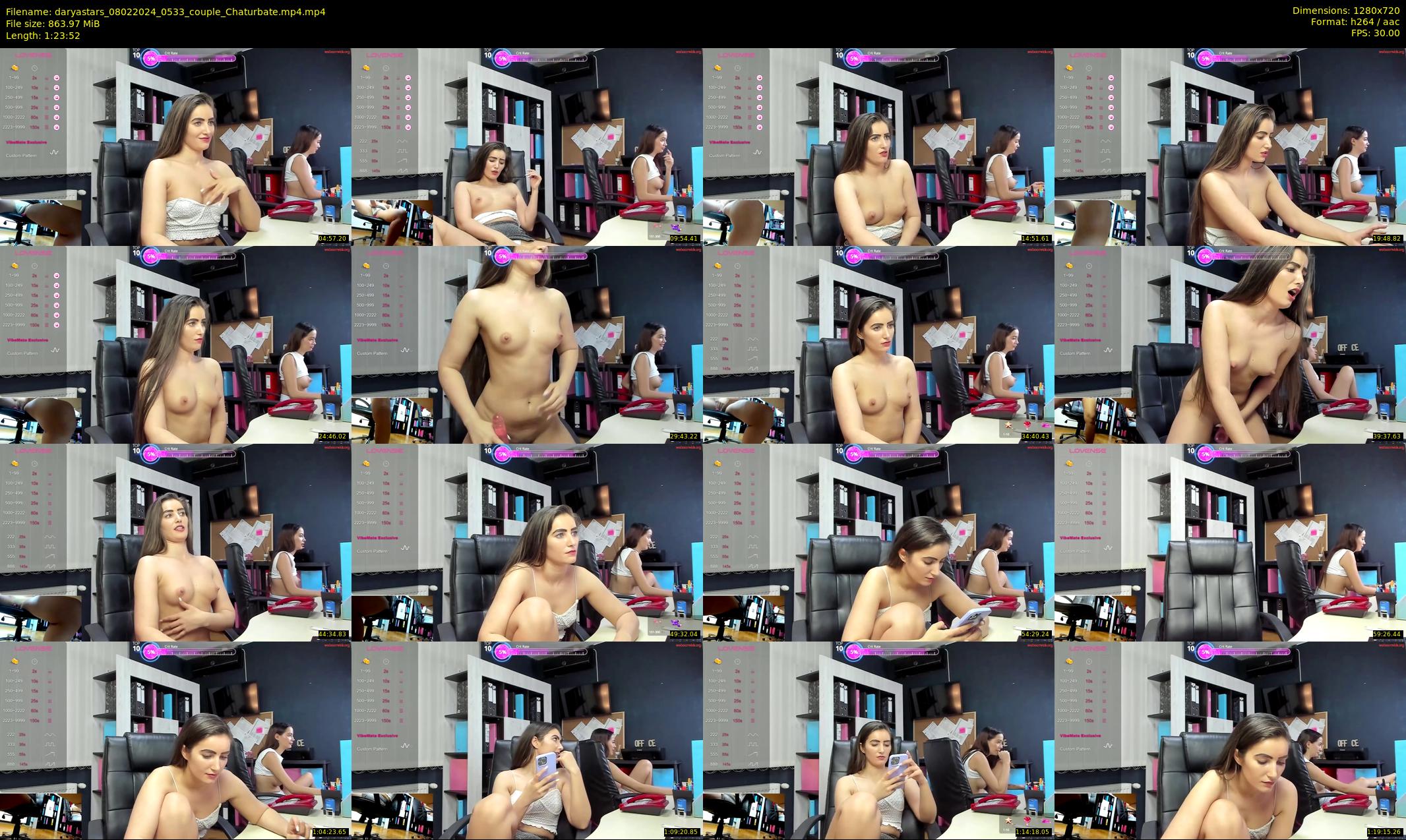 daryastars — 84 minute Chaturbate couple cam show recording, 720p, Feb 8, 2024