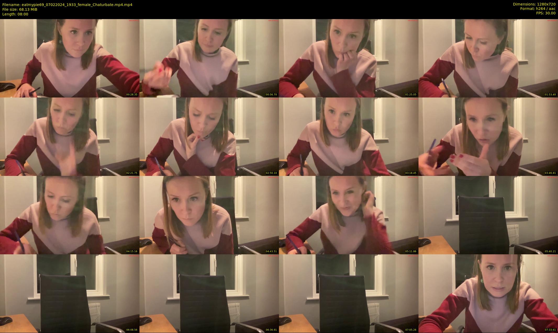 eatmypie69 — 8 minute Chaturbate female cam show recording, 720p, Feb 7, 2024